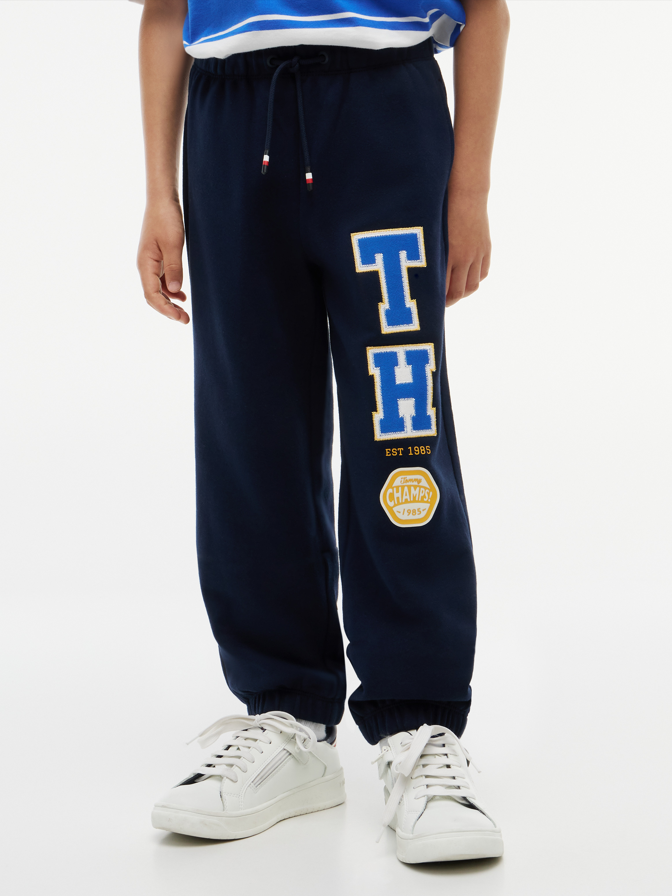 Boys 8-16 Varsity Logo Applique Drawstring Joggers