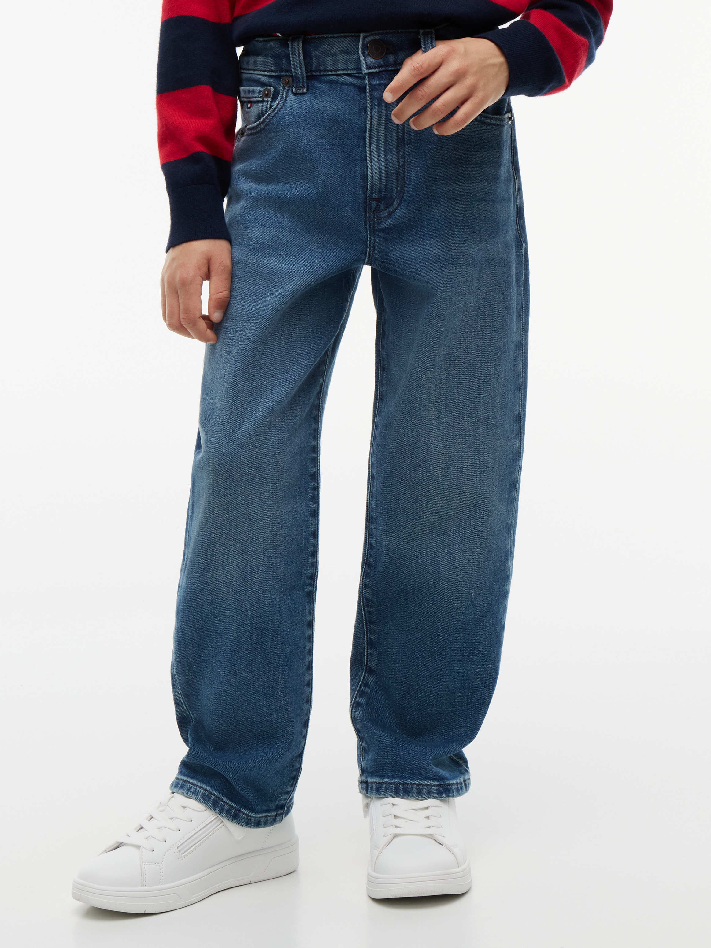Boys 8-16 Vintage Wash Relaxed Jeans