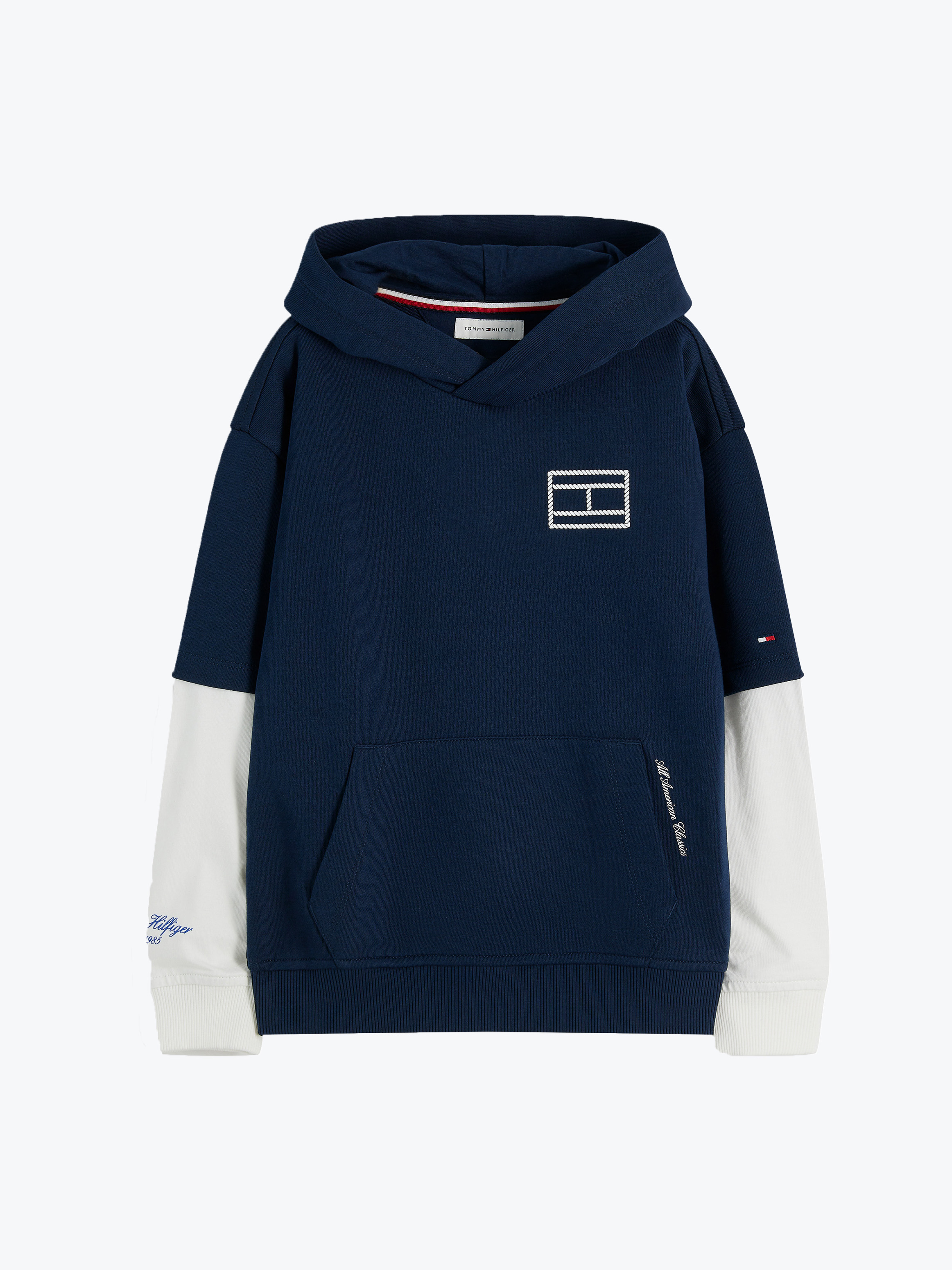 Boys 8-16 Outline Flag Hoodie