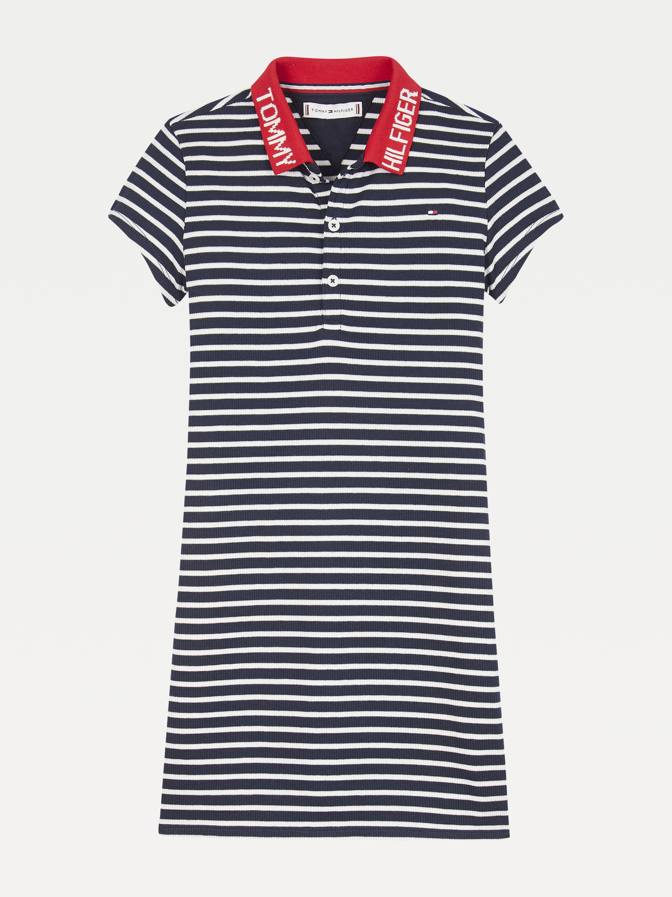 Girls 816 Global Stripe Polo Dress Dresses & Jumpsuits Tommy Hilfiger