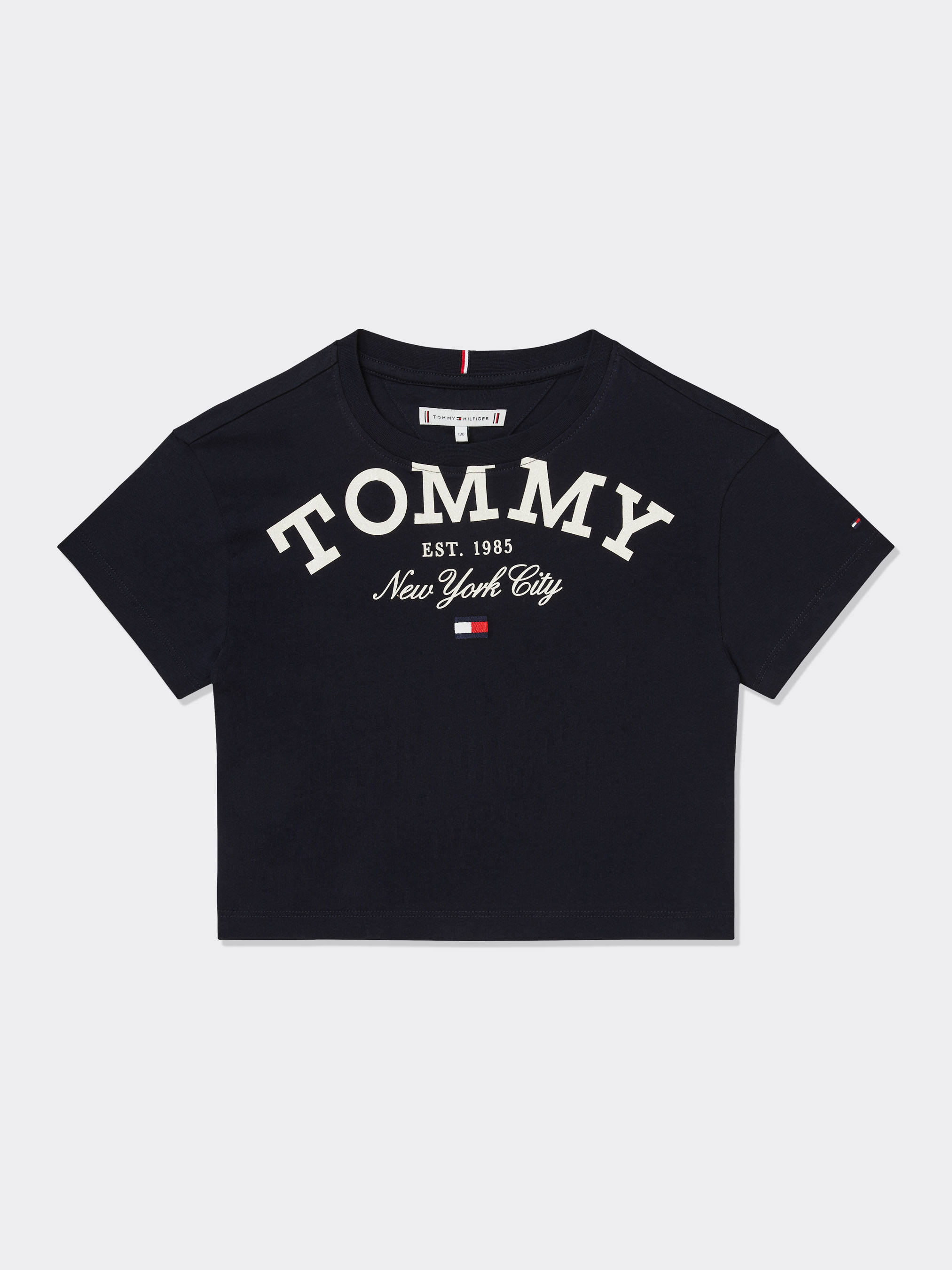 Girls 3 7 Oversized Logo Relaxed Fit T Shirt T Shirts Tommy Kids