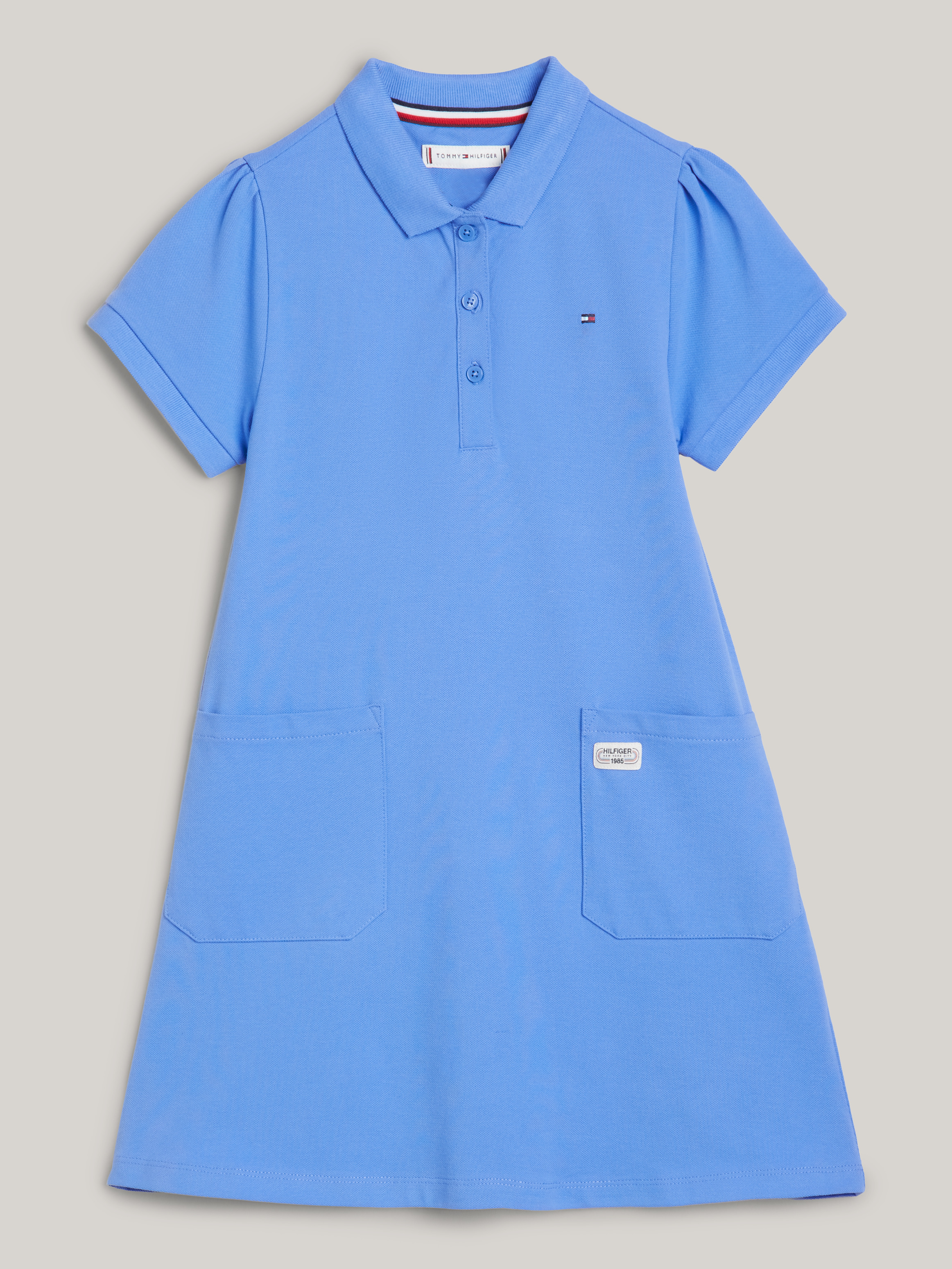 Girls 8-16 Archive Track Logo Short Sleeve Polo Dress