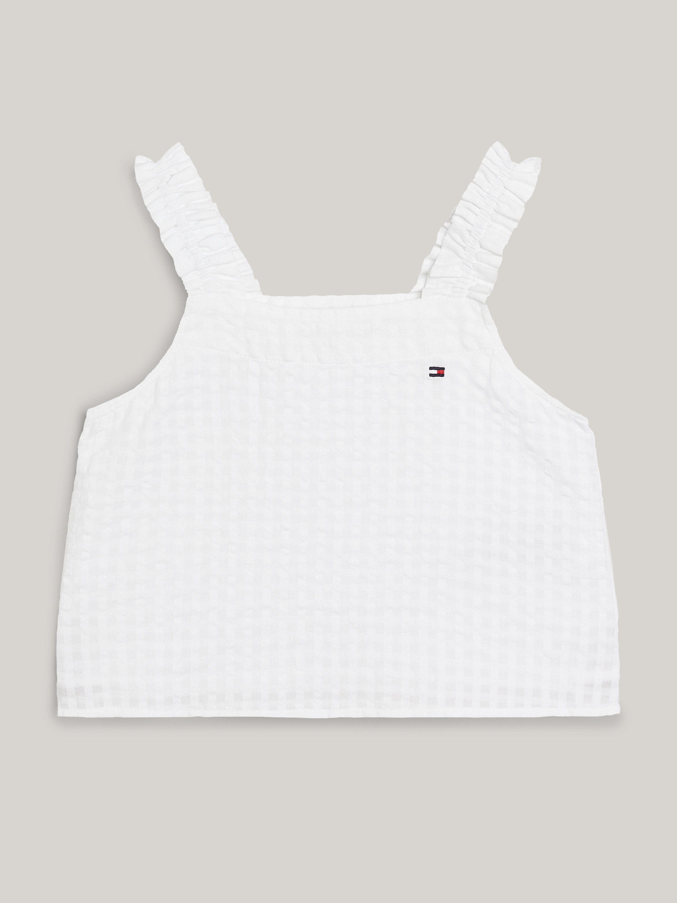 「高評価！」注目のレビュ Girls 8-16 Seersucker Gingham Strap Tank Top | Tops | Tommy Kids その他