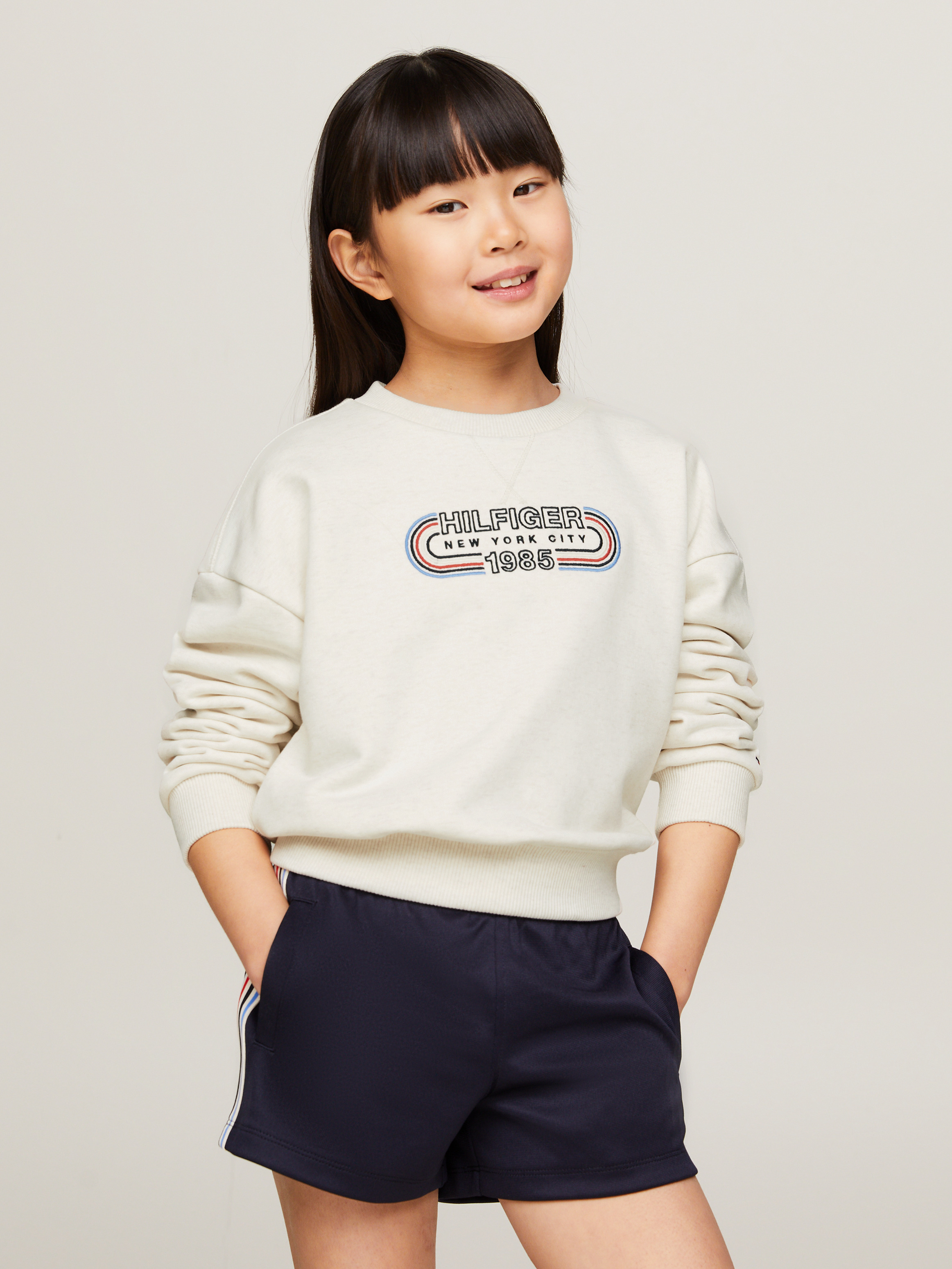 Girls 8-16 1985 Collection Archive Track Logo Relaxed