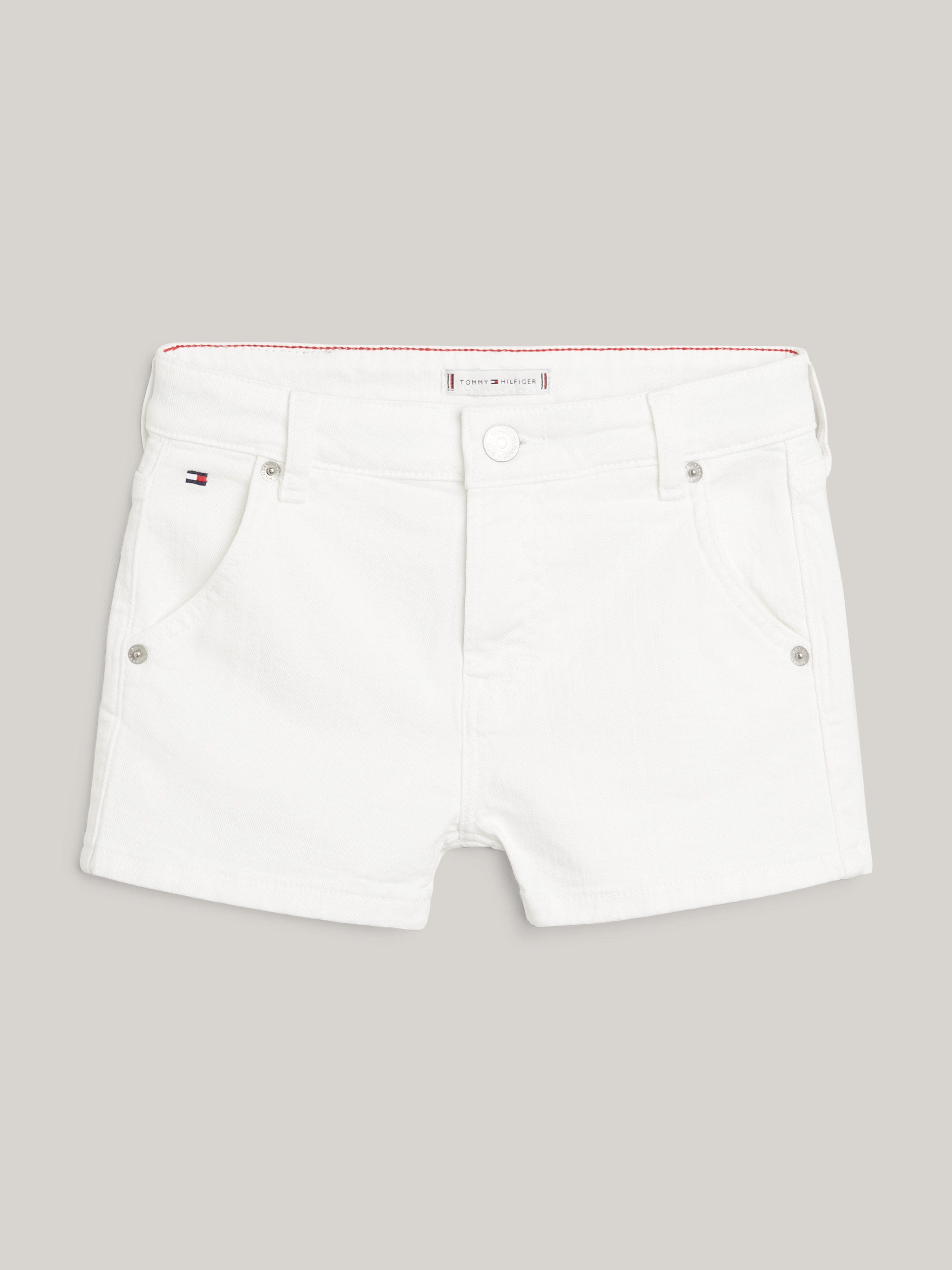 Girls 3 7 Girlfriend Fit White Denim Shorts