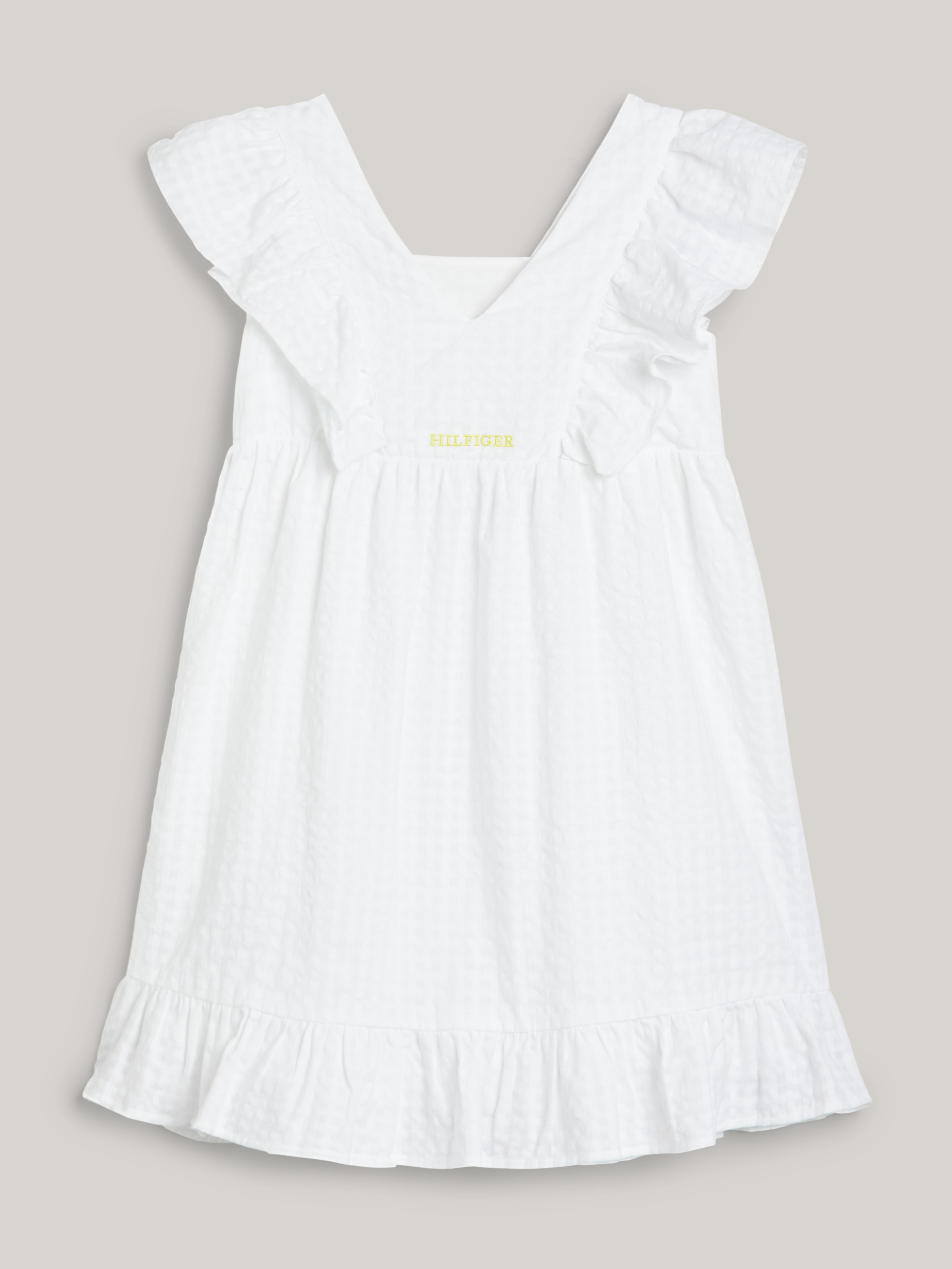 Girls 8-16 Seersucker Frill Fit and Flare Dress | Dresses