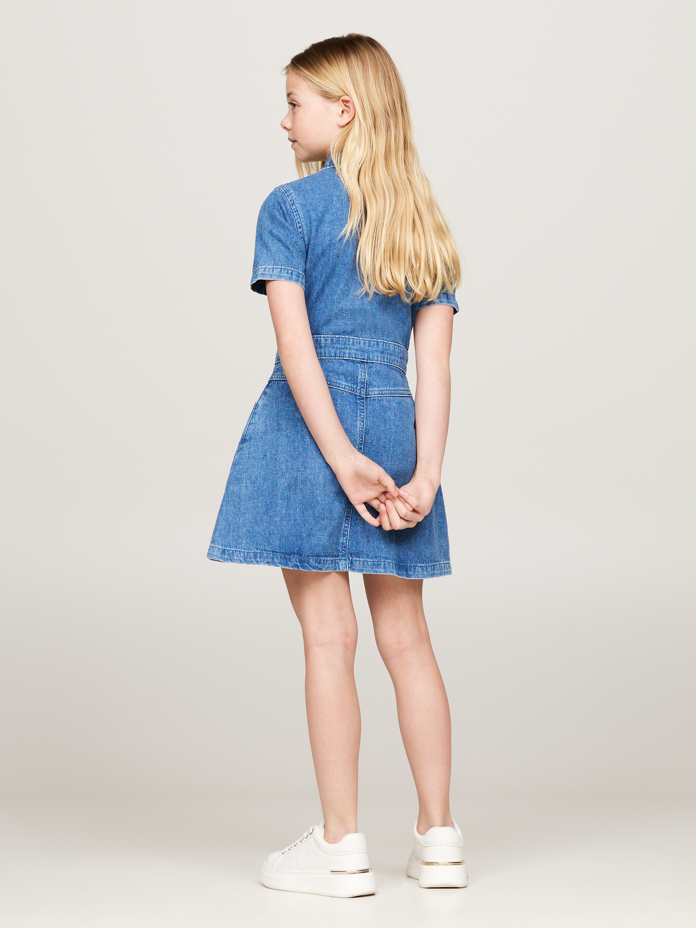 Denim shirt dress kids hotsell