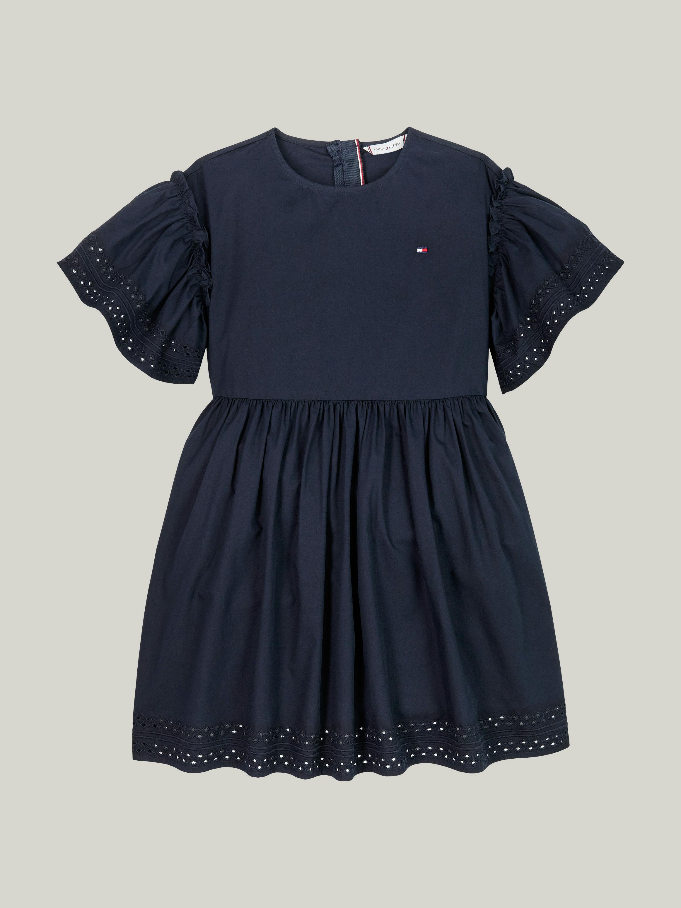 Girls 3-7 Broderie Anglaise Bell Sleeve Flare Dress | Dresses | Tommy  Hilfiger
