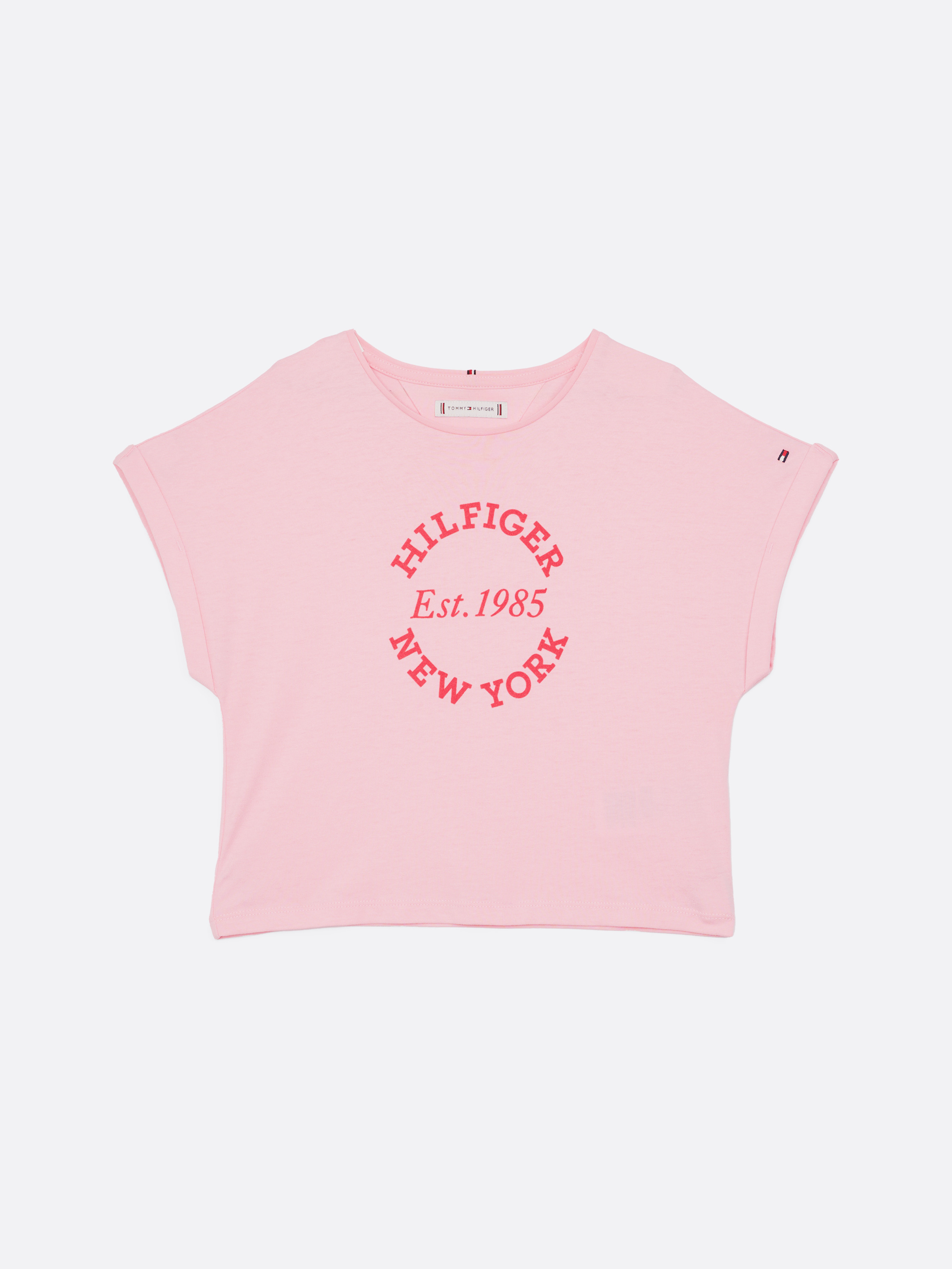 新品 AM1366 Lindsay logo tops pink Barbie Cropped T-Shirt Womens Ladies Fashion Doll Logo Pink