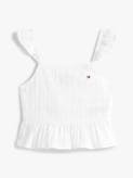 Girls 8-16 Textured Ruffle Top