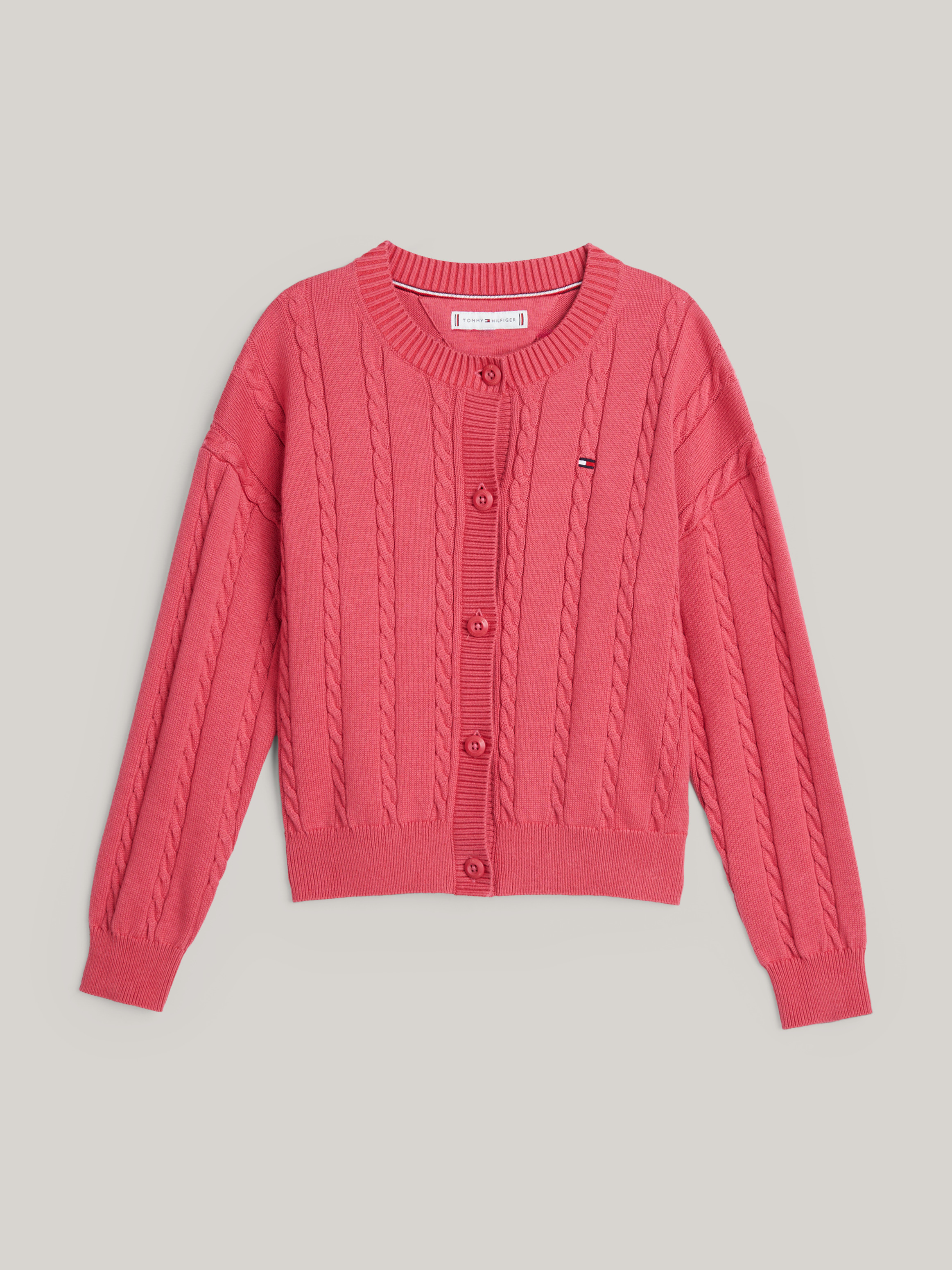 トップス (Rose)Heve bubbly 2way cable cardigan Cable Cardigan in Dark Rose GiGi + Ophelia & Indigo