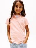 Girls 8-16 Scallop Cuff Polo Shirt