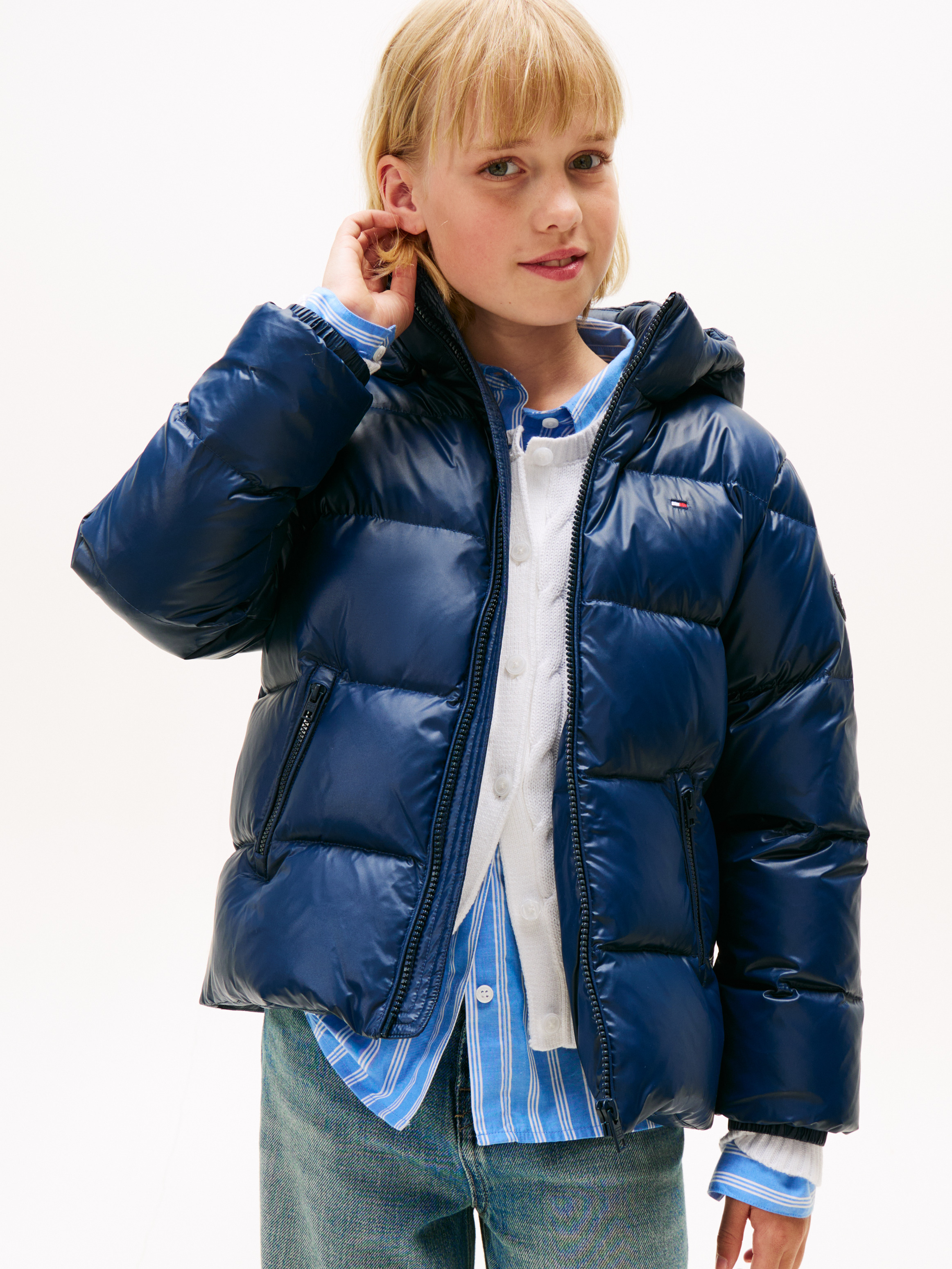 Girls 8-16 Essential Shiny Down Jacket
