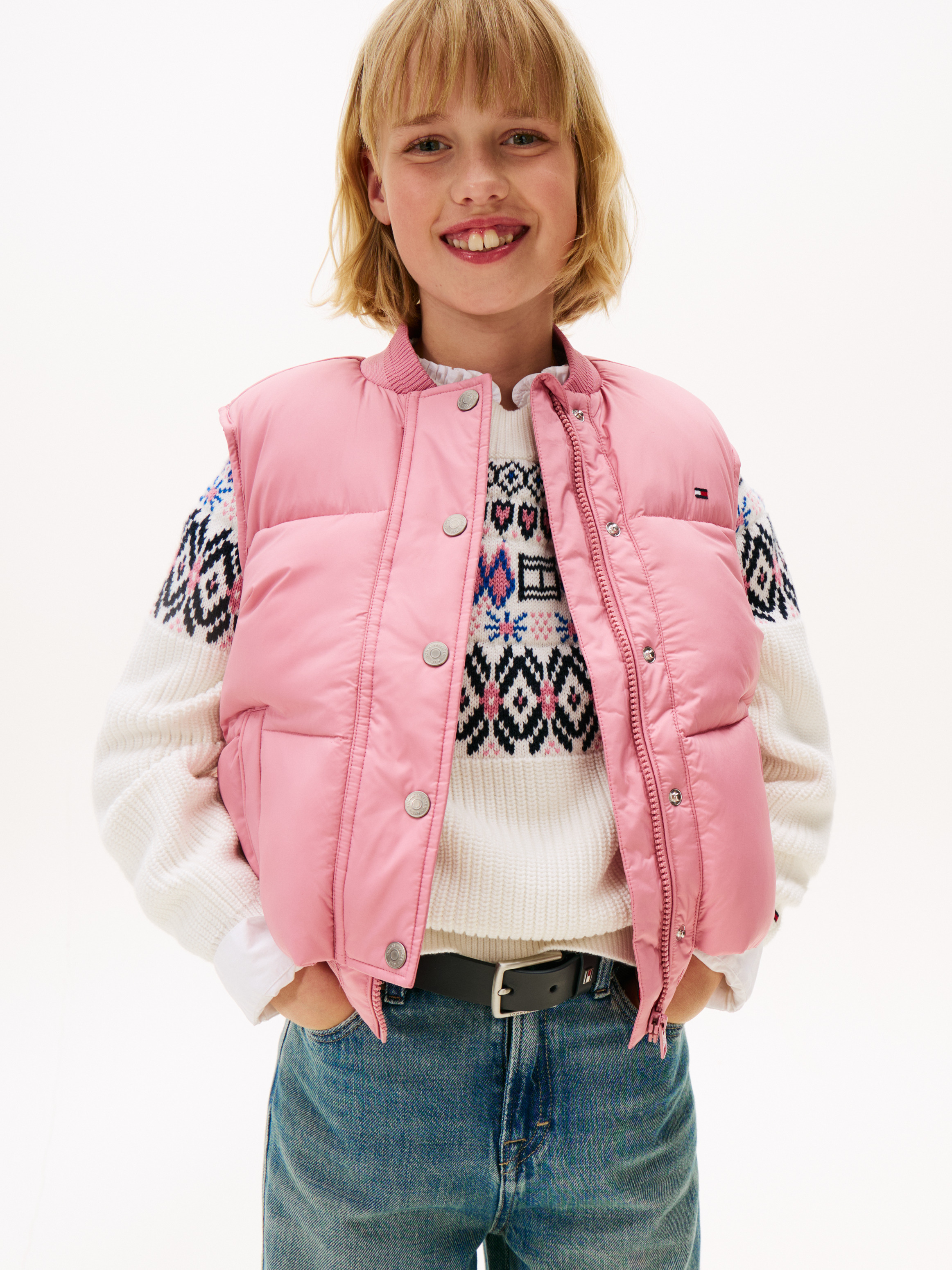 Girls 8-16 Relaxed Down Puffer Gilet