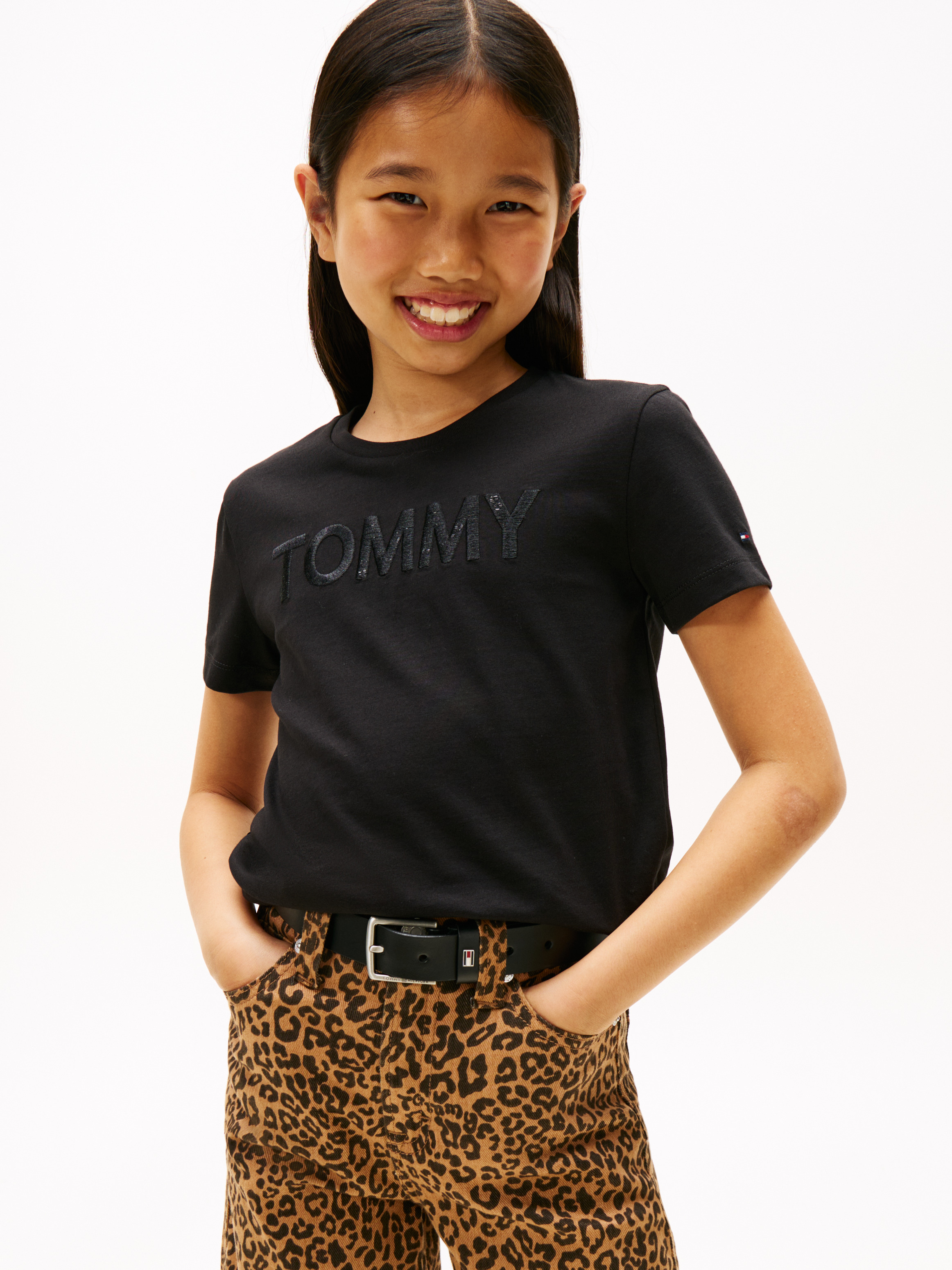 Girls 3-7 Tommy Sequins Tee