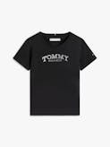 Girls 3-7 Metallic Logo Slim Crew Neck T-Shirt