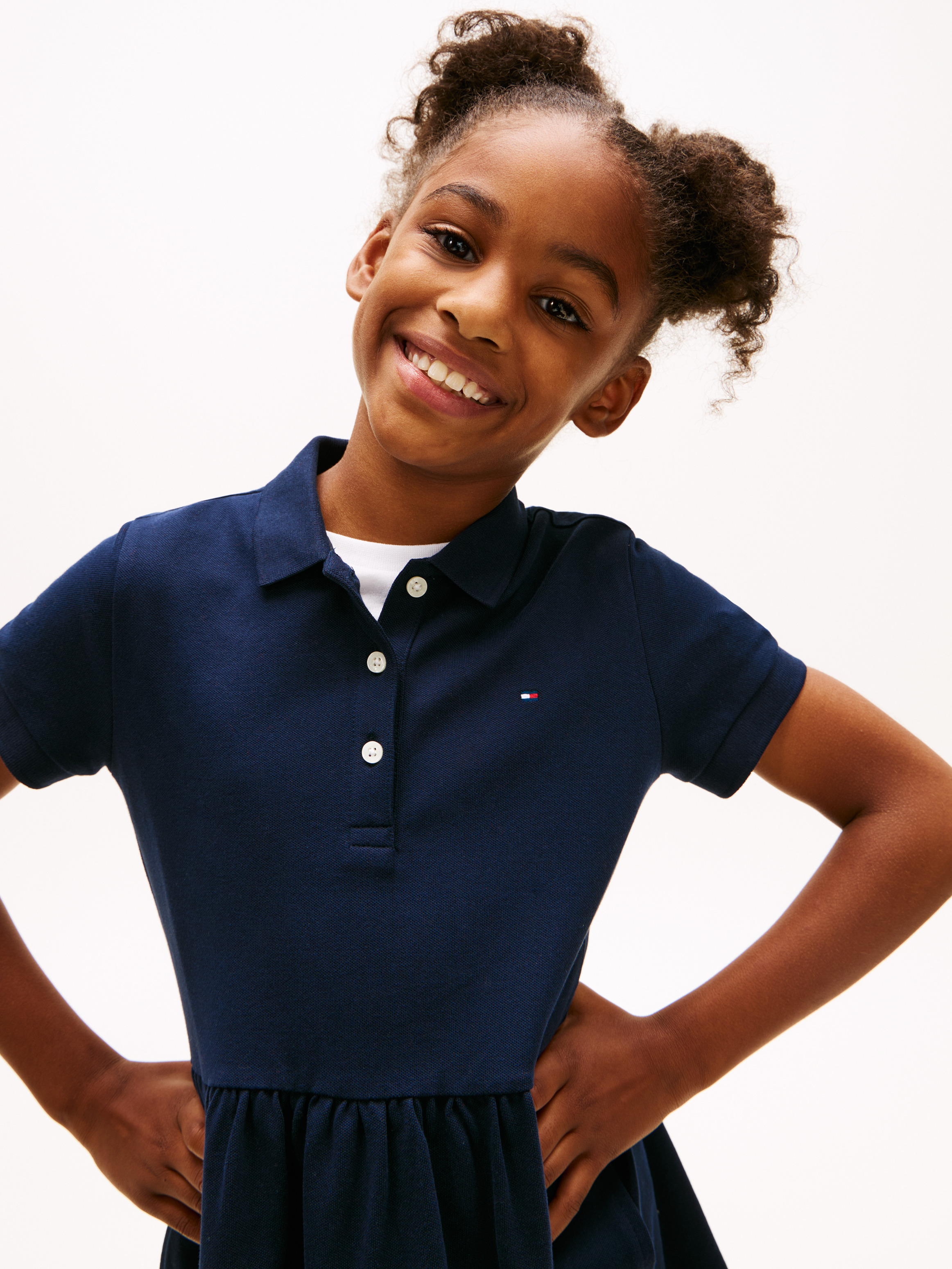 Girls 8-16 Short Sleeve Polo Dress | Dresses | Tommy Hilfiger