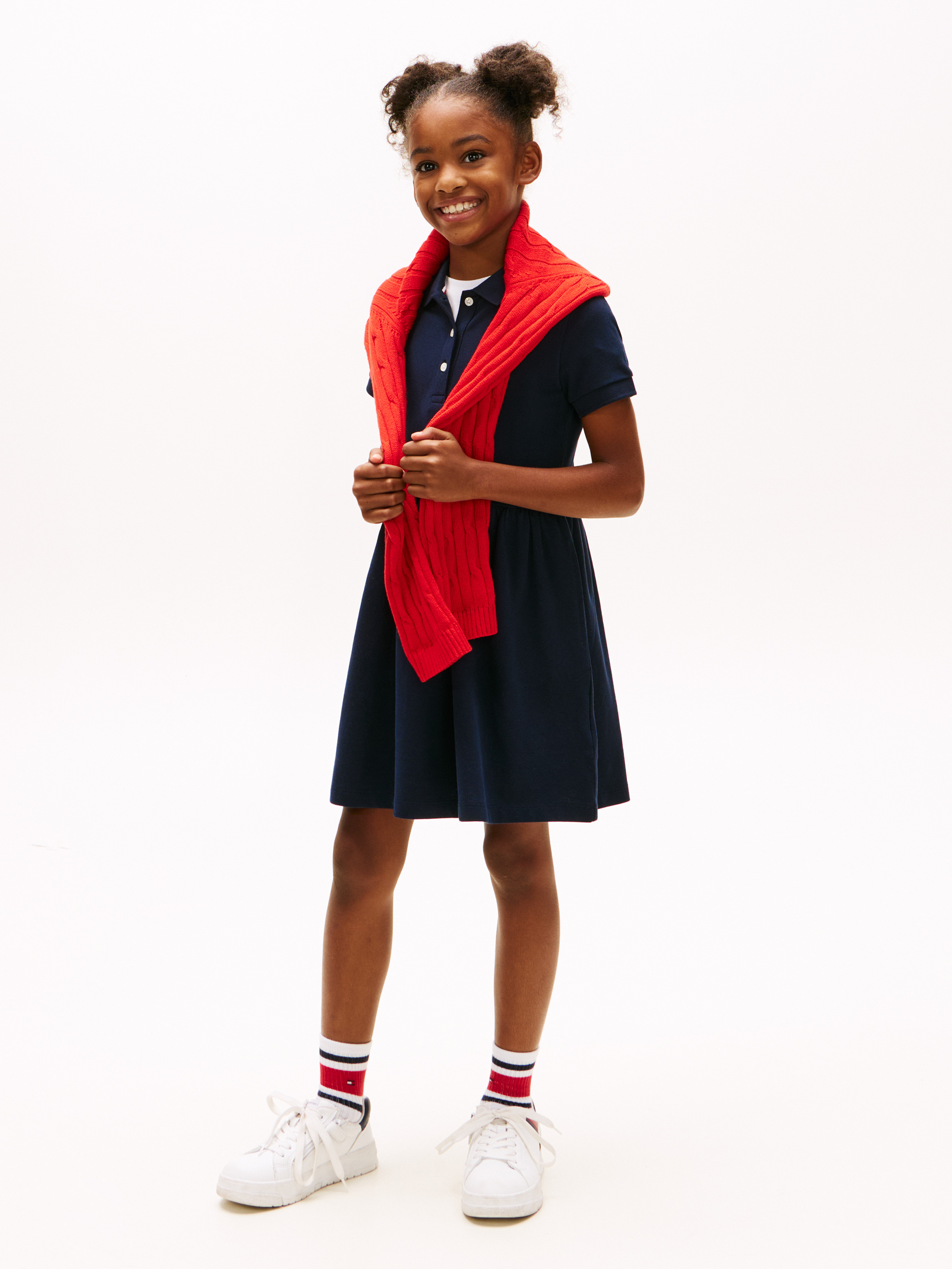 Girls 8-16 Short Sleeve Polo Dress