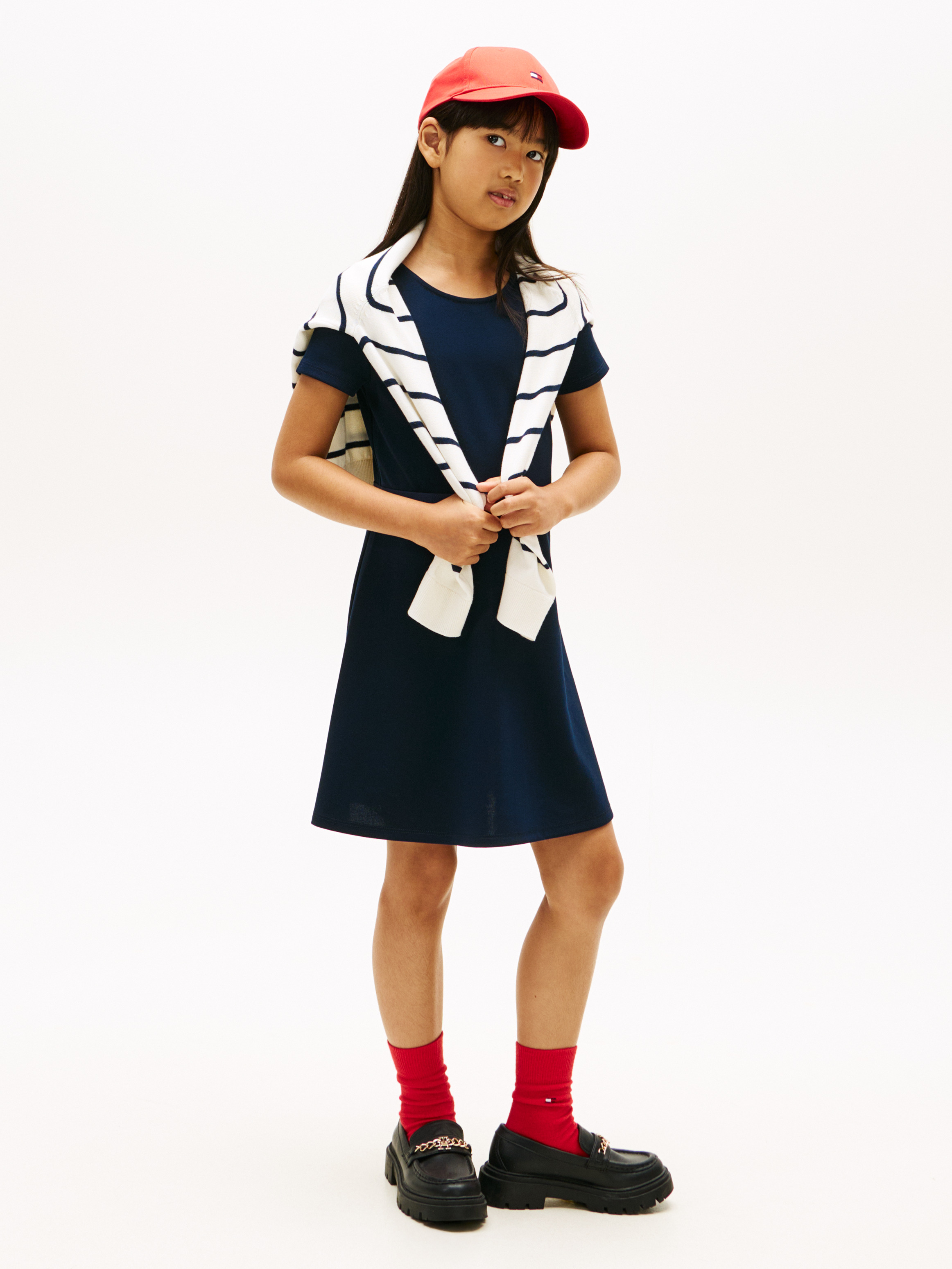 Girls 8-16 Essential Short Sleeve Skater Dress