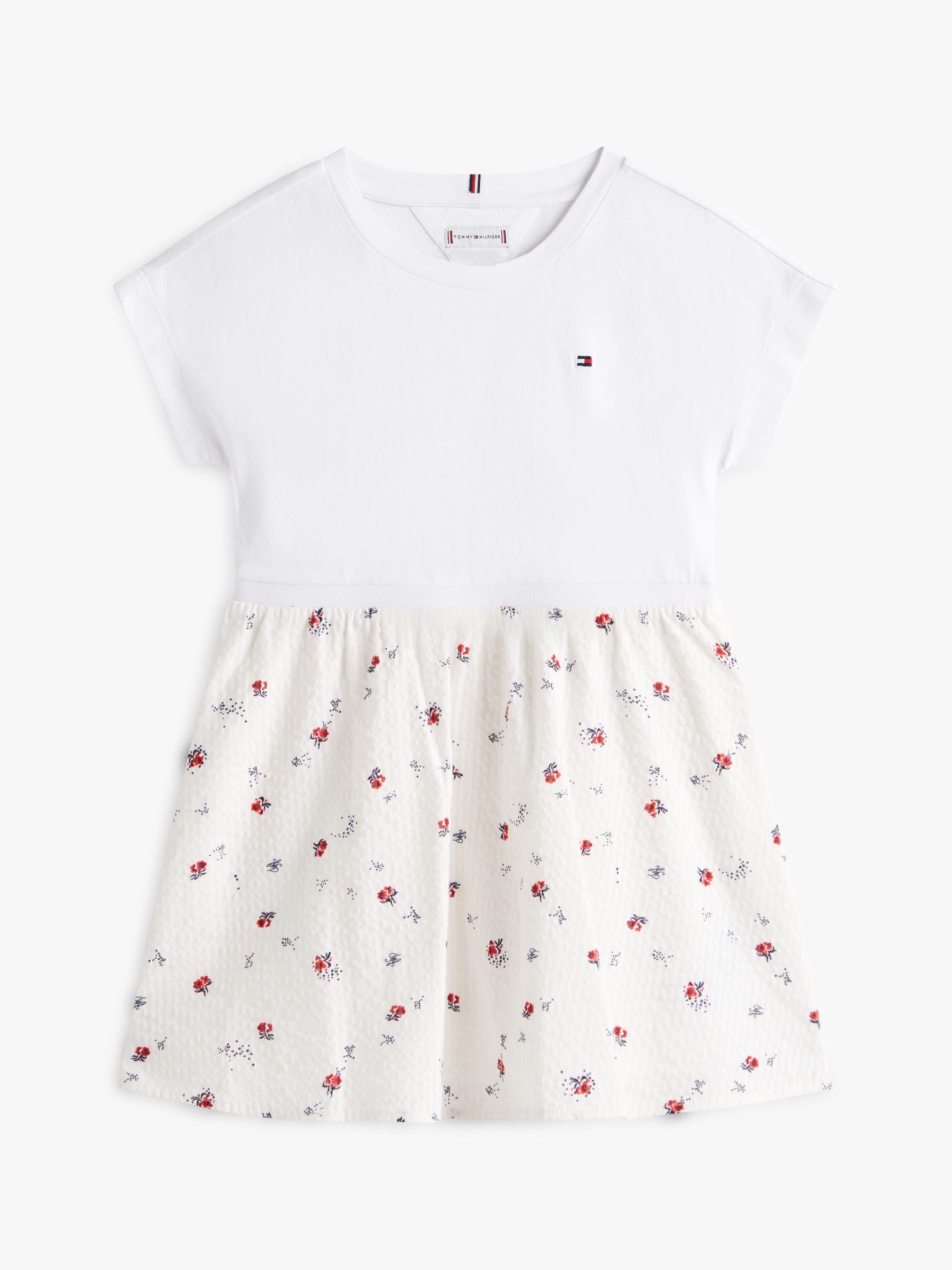 Girls 3-7 Seersucker Print Fit And Flare Dress