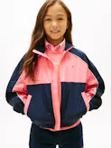 Girls 8-16 Essential Relaxed Piping Windbreaker