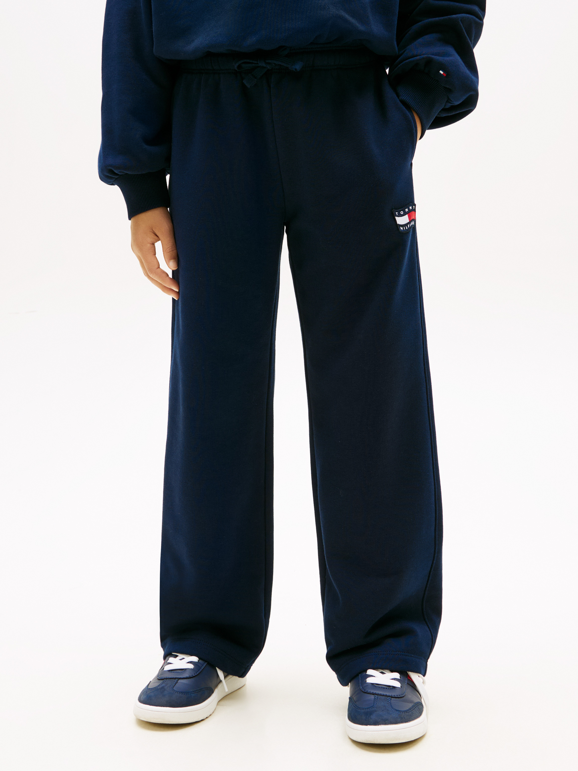 Girls 8-16 Wavy Flag Straight Leg Joggers