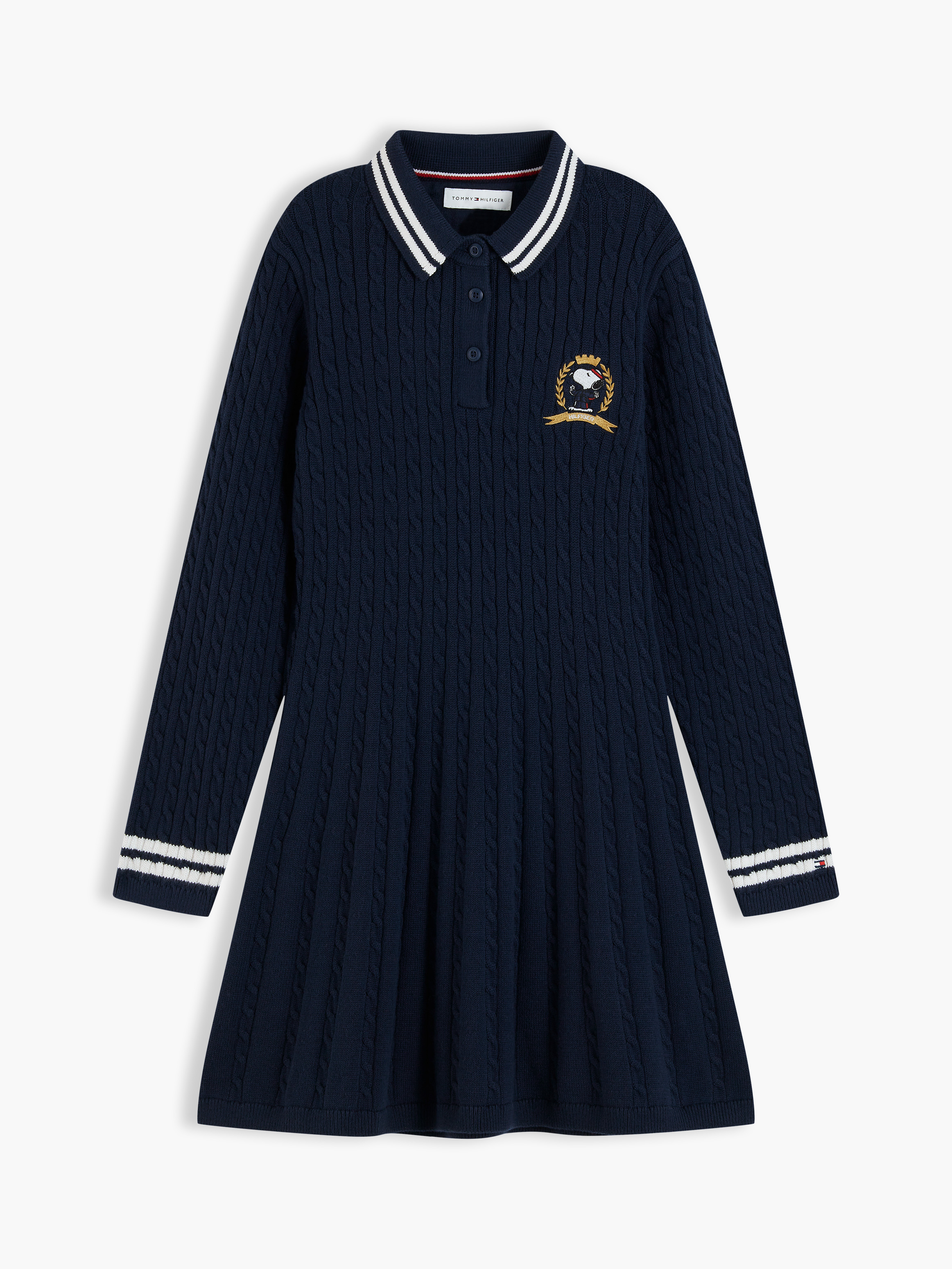 Girls 3-7 Peanuts Cable Knit Jumper Dress