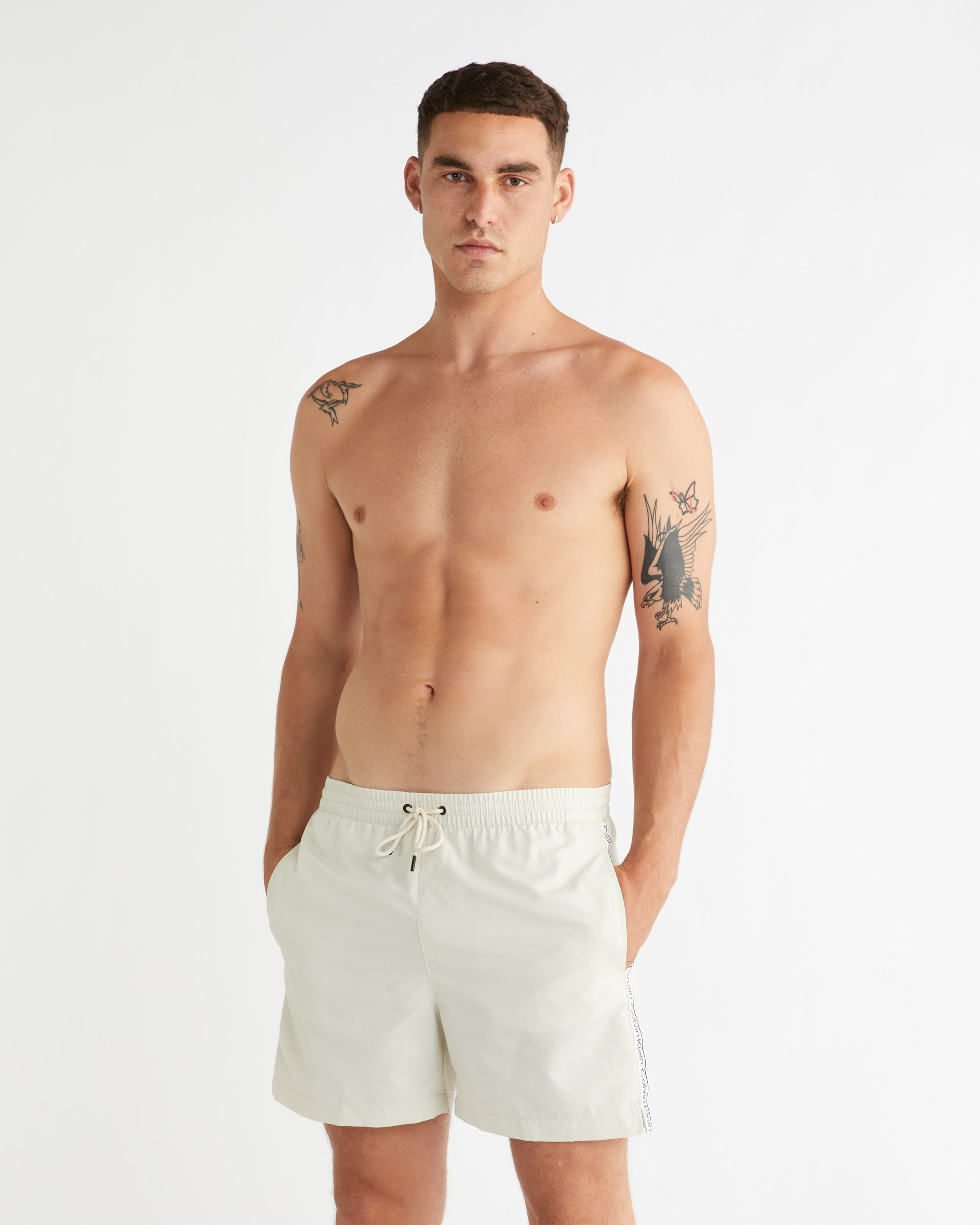 Calvin klein taped store drawstring swim shorts