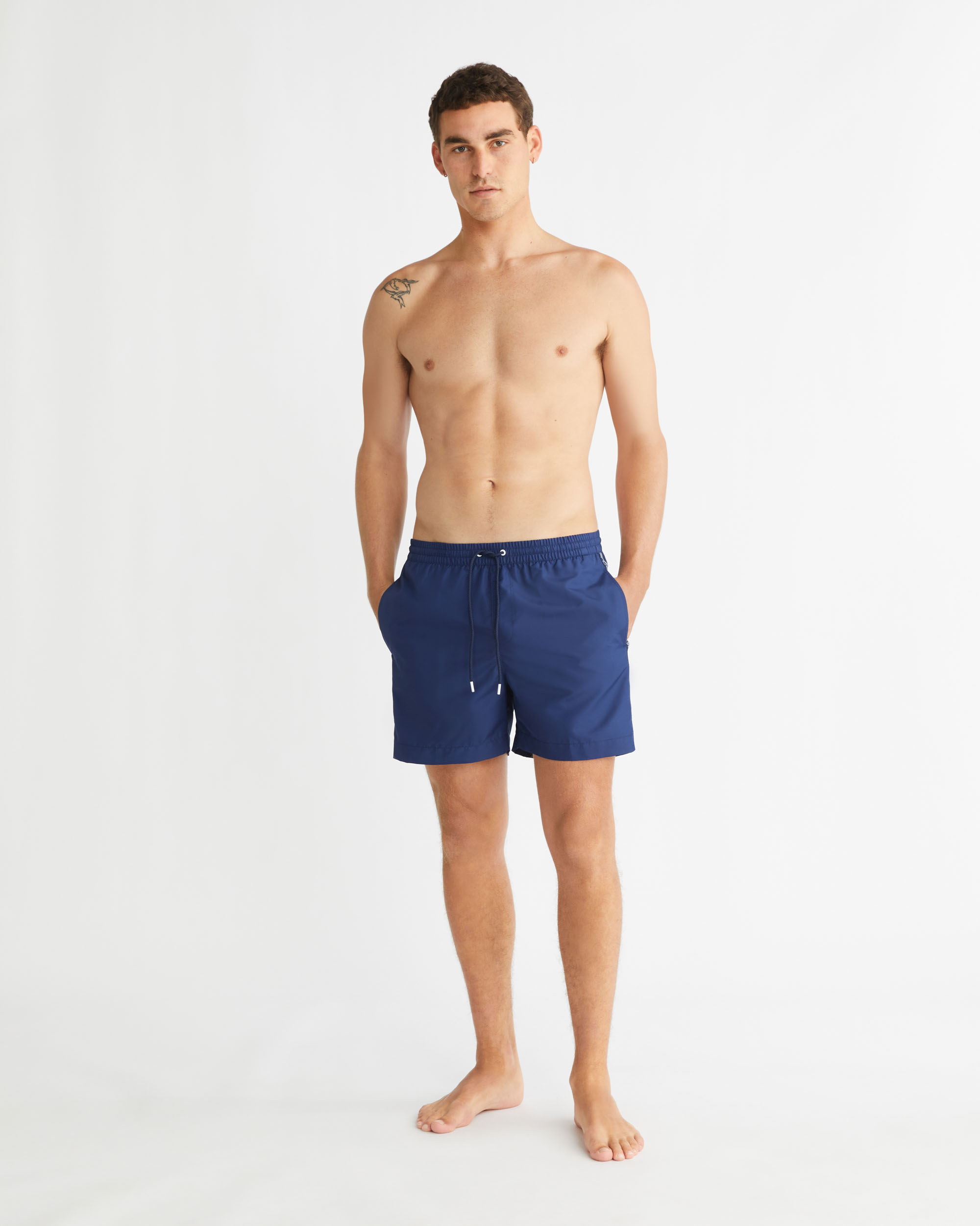 Logo Tape Medium Drawstring Swim Shorts | Calvin Klein