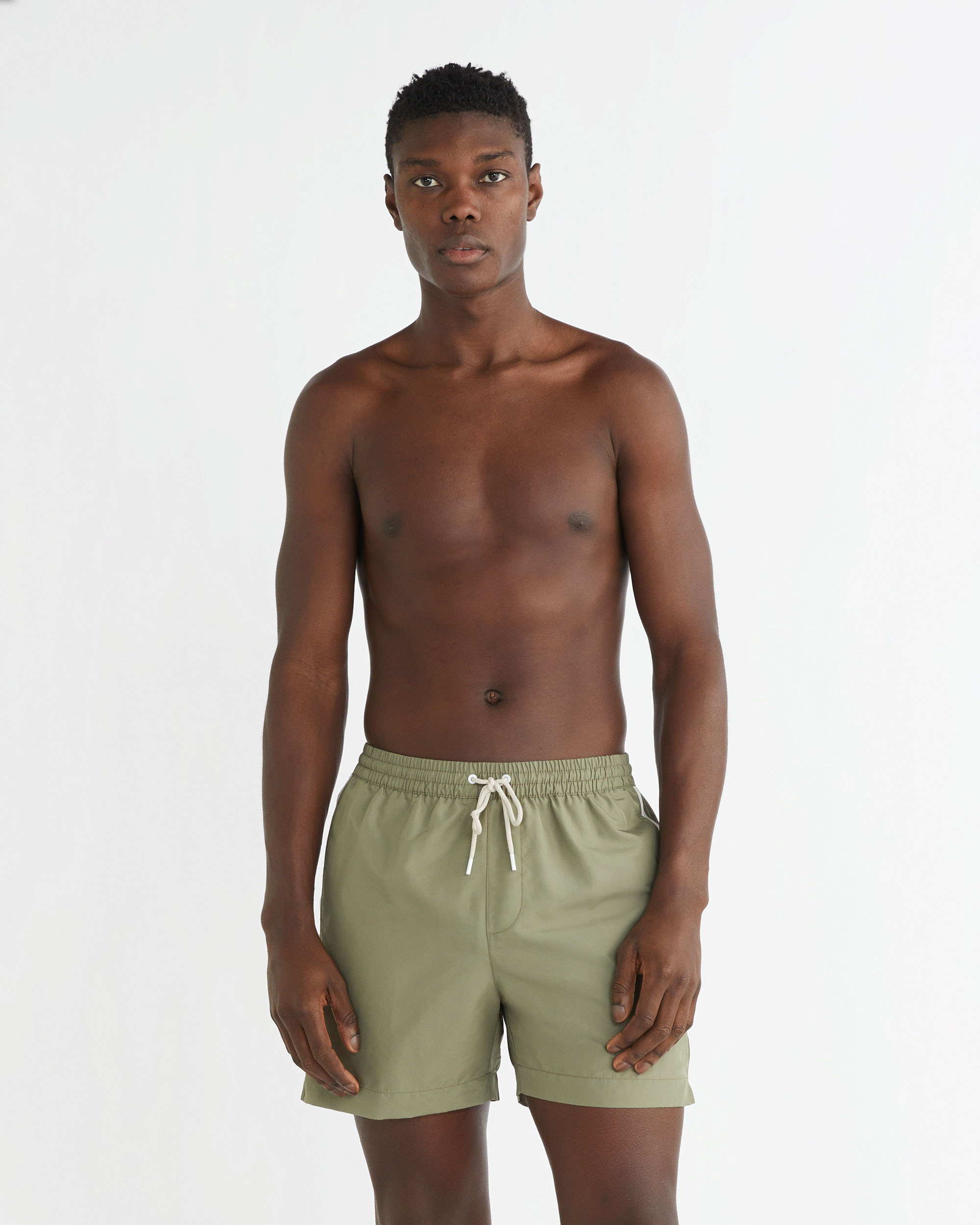 Logo Tape Medium Drawstring Swim Shorts Calvin Klein