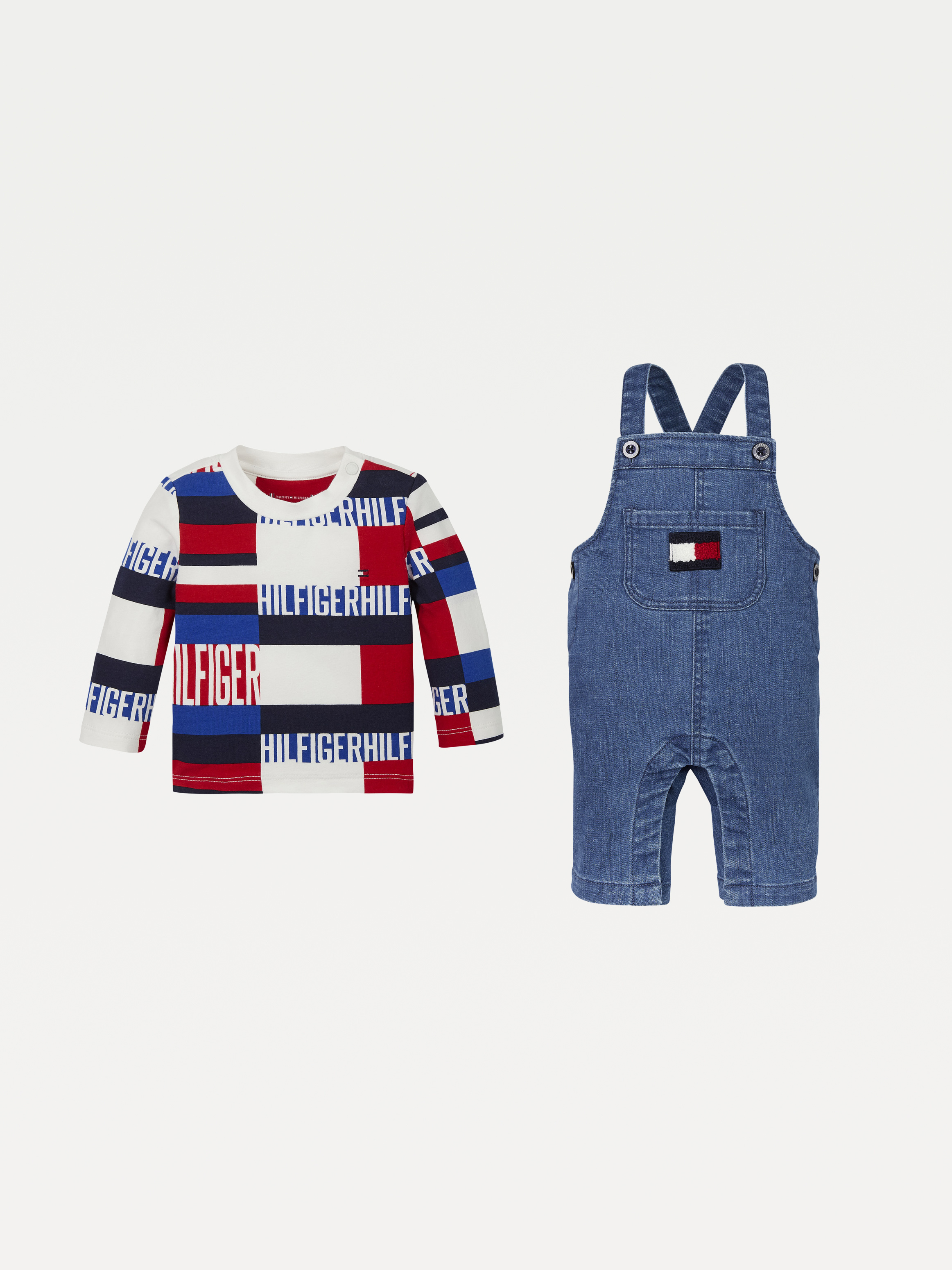 Baby Boy Dungaree Set Baby Tommy Hilfiger