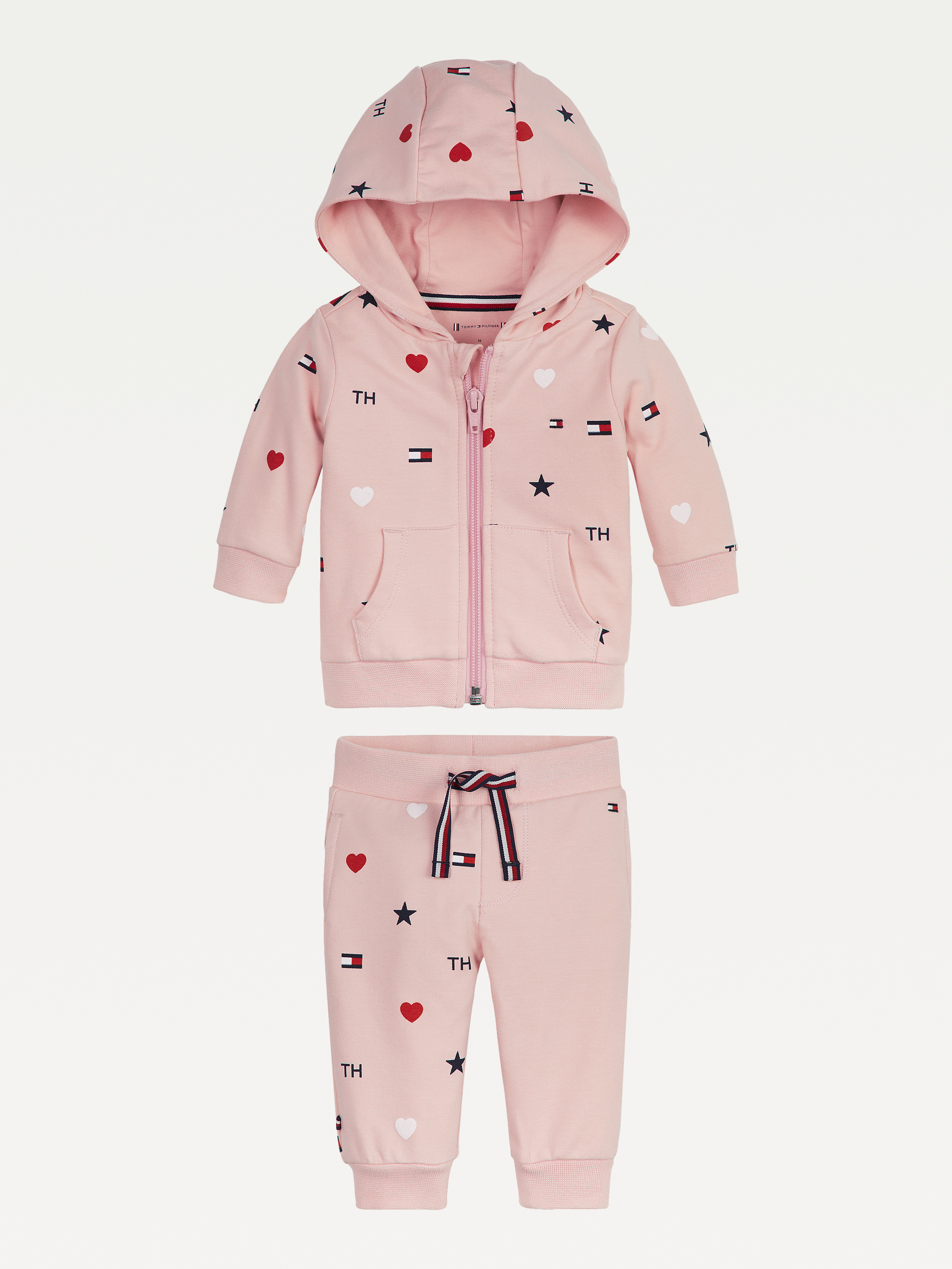 Baby Flag Hooded Jogger Set Baby Tommy Hilfiger