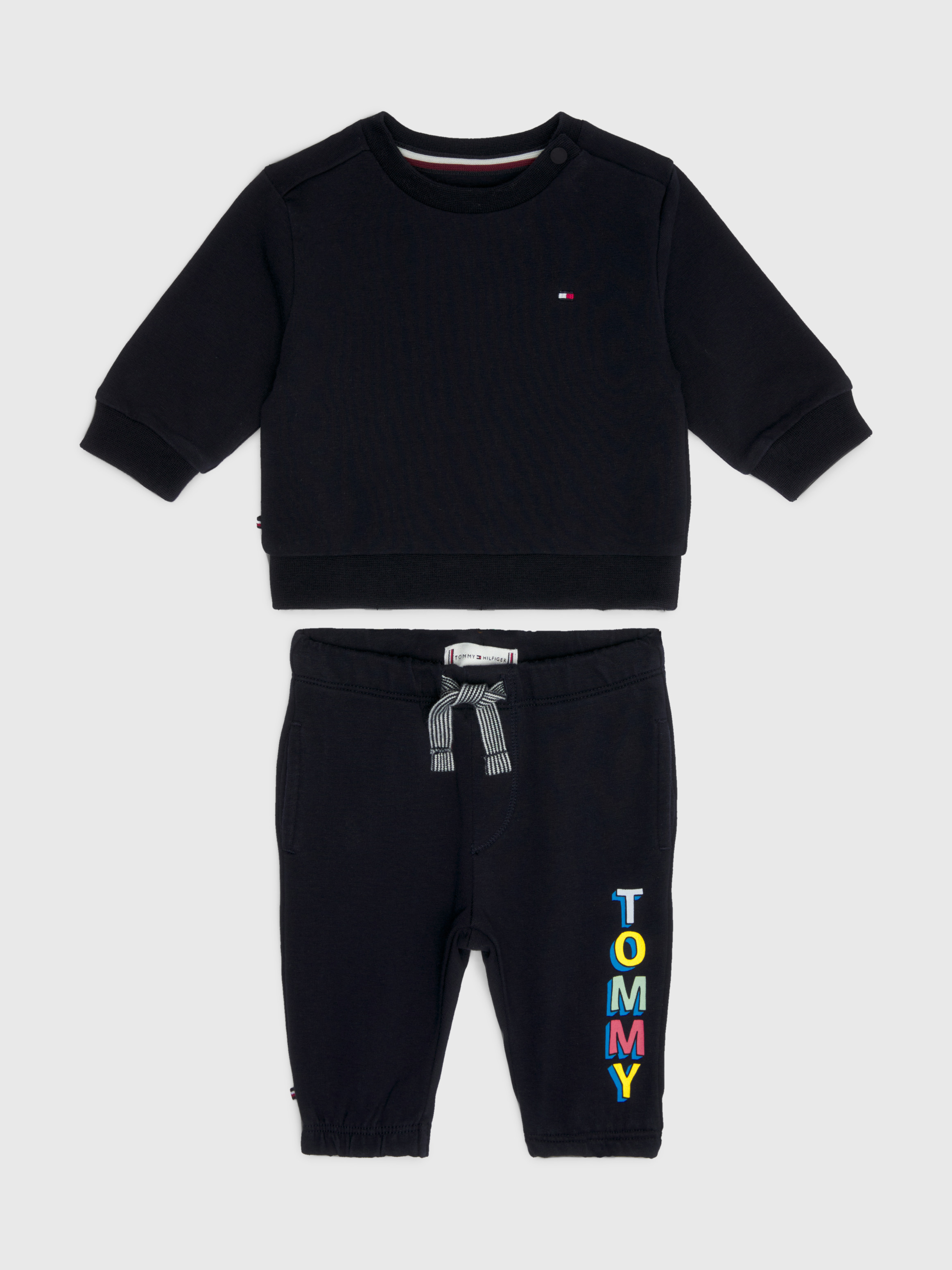 Baby Multicolour Logo Sweatshirt And Joggers Set Baby Tommy Kids