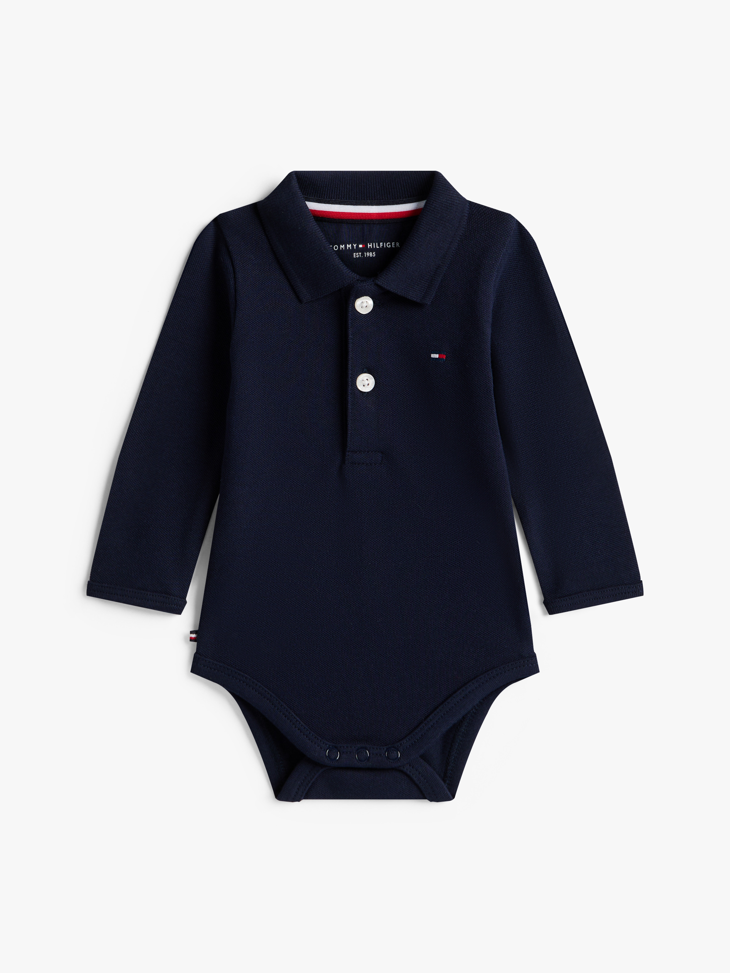 Baby Pique Long Sleeve Polo Bodysuit Gift Set