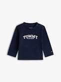 Baby Textured Logo Long Sleeve T-Shirt