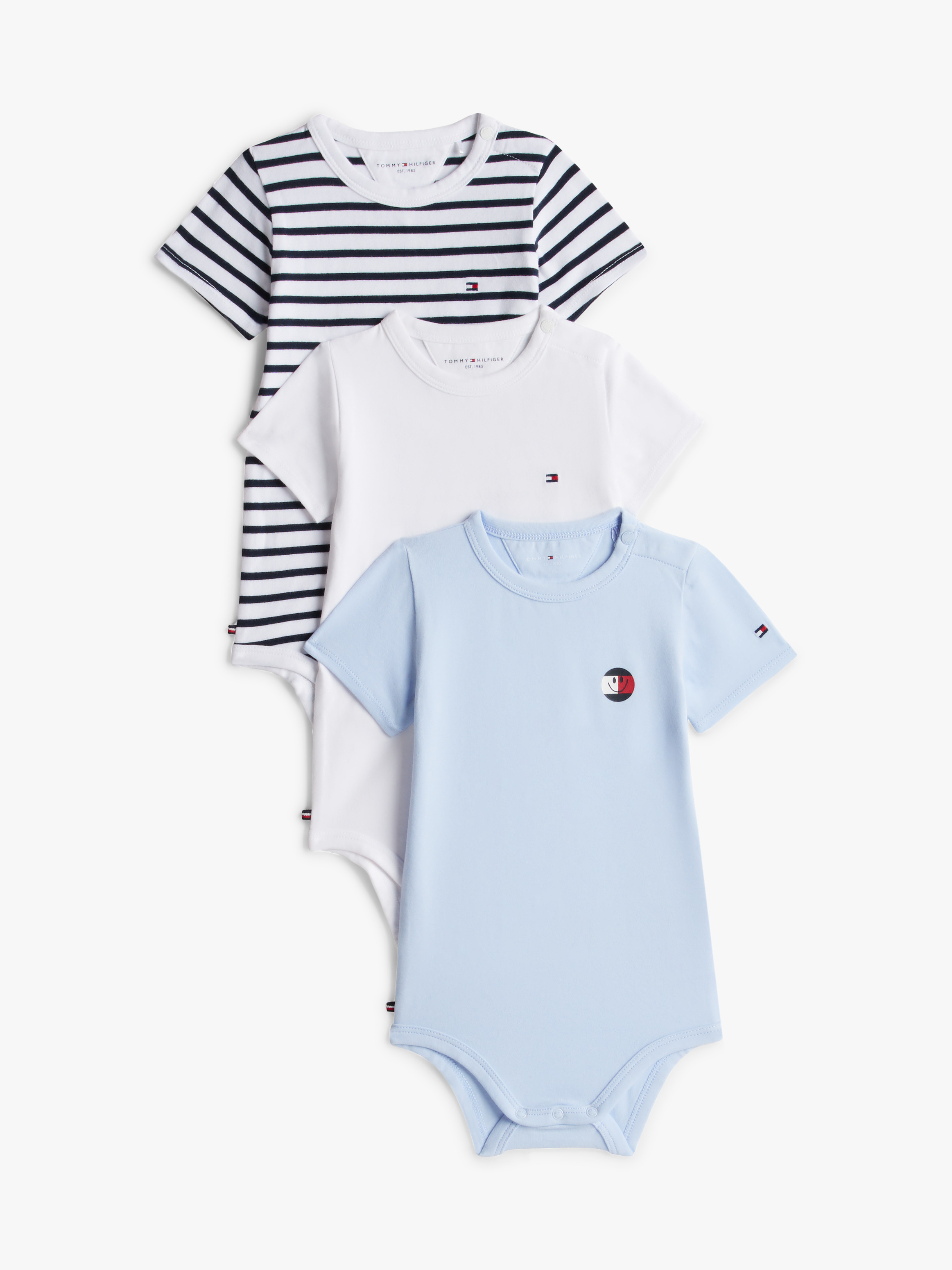 Baby 3-Pack Heart Smiley Bodysuits Gift Box