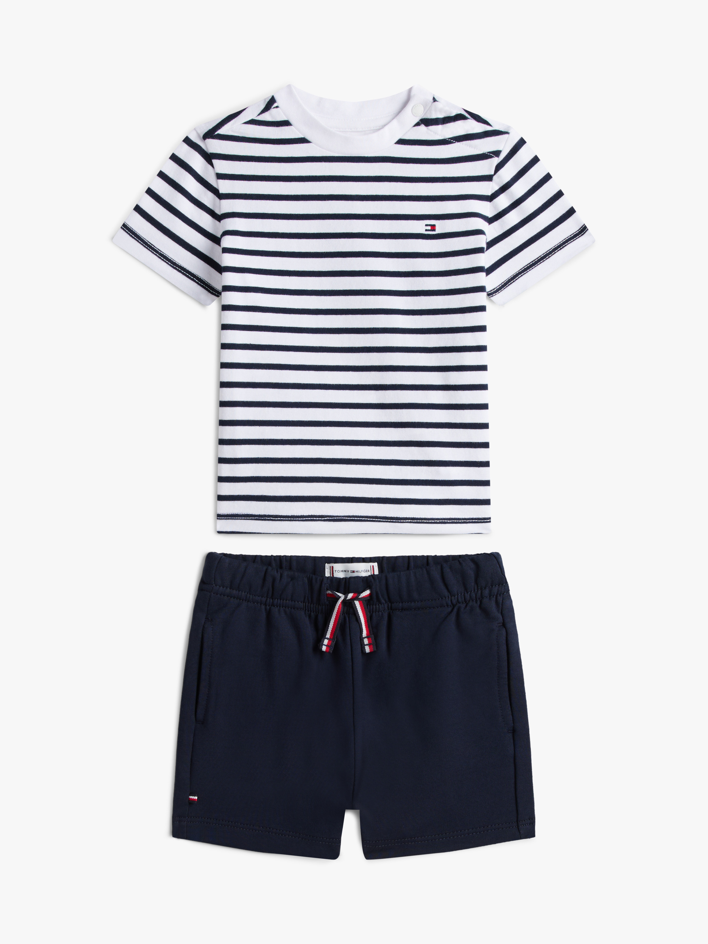 Baby Essential Stripe T-Shirt And Shorts Set