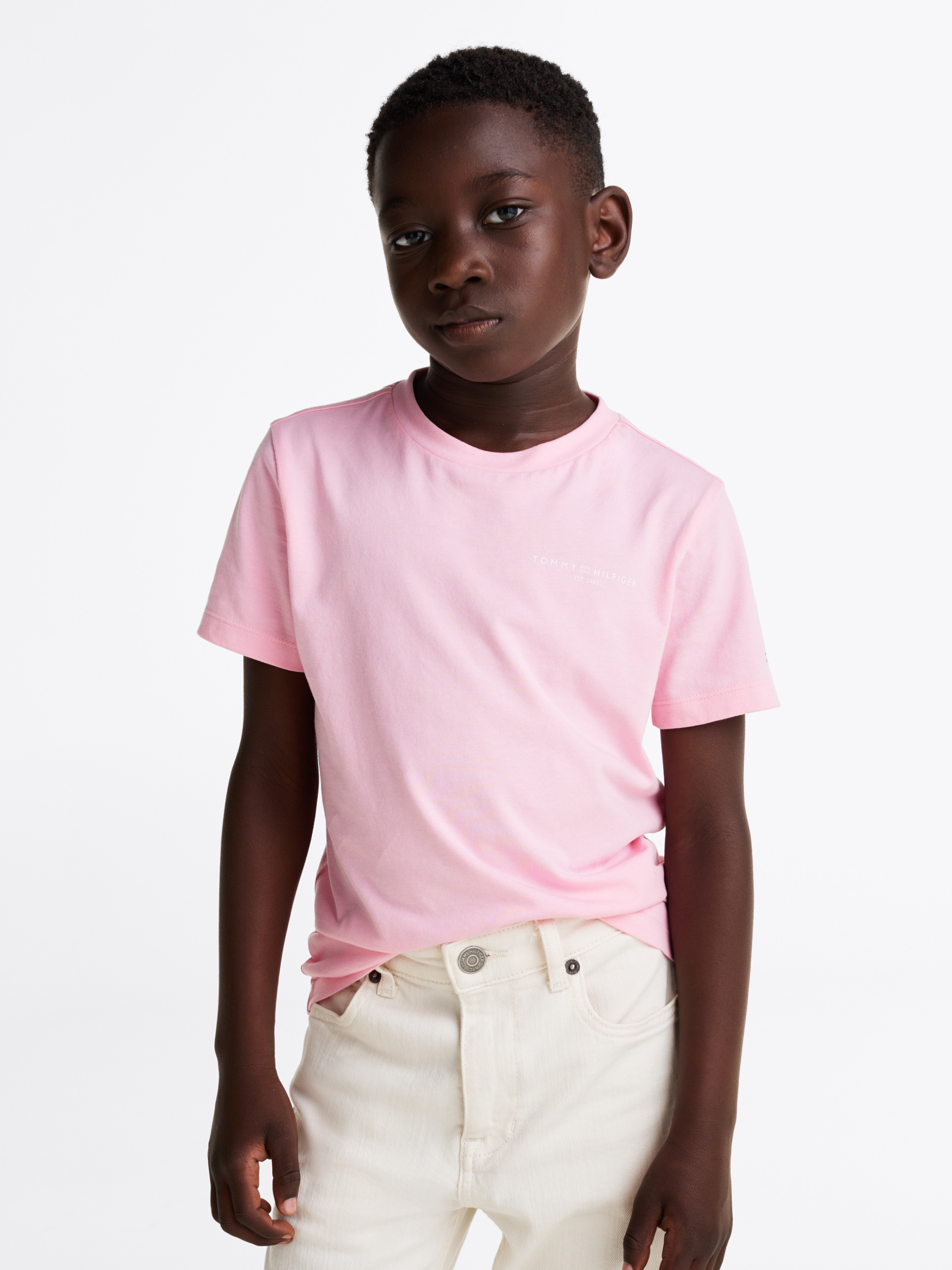 Tシャツ・カットソー Sportmax KIBBUTZ T-SHIRT WITH PAILLETTES Kids Unisex 3-7 Logo Crew Neck T-Shirt | T-Shirts | Tommy Kids