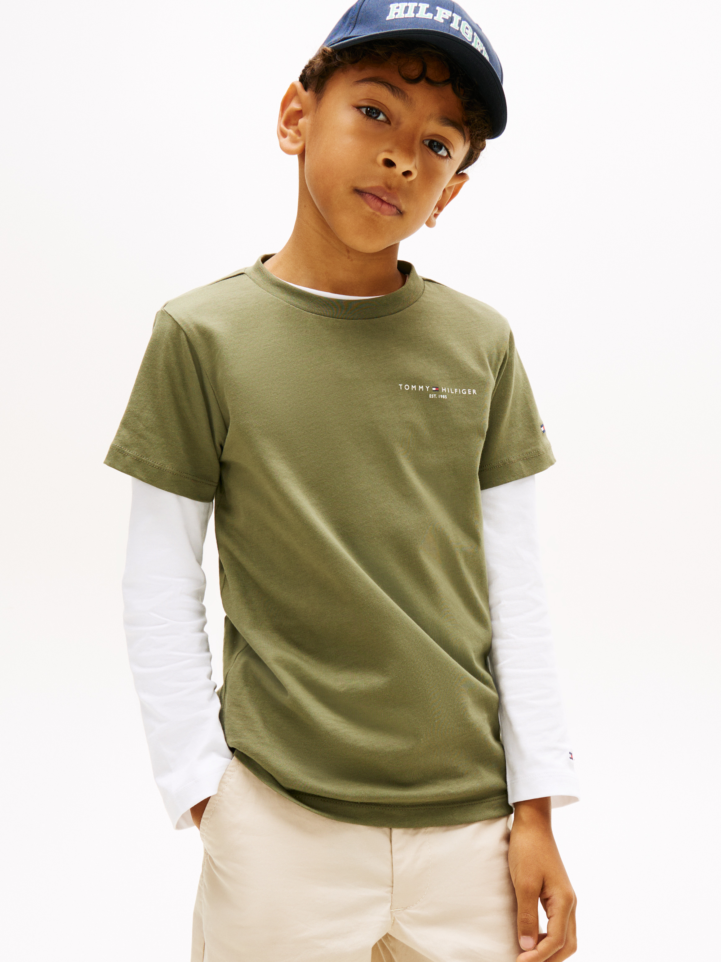 Kids Unisex 8-16 Logo Crew Neck T-Shirt