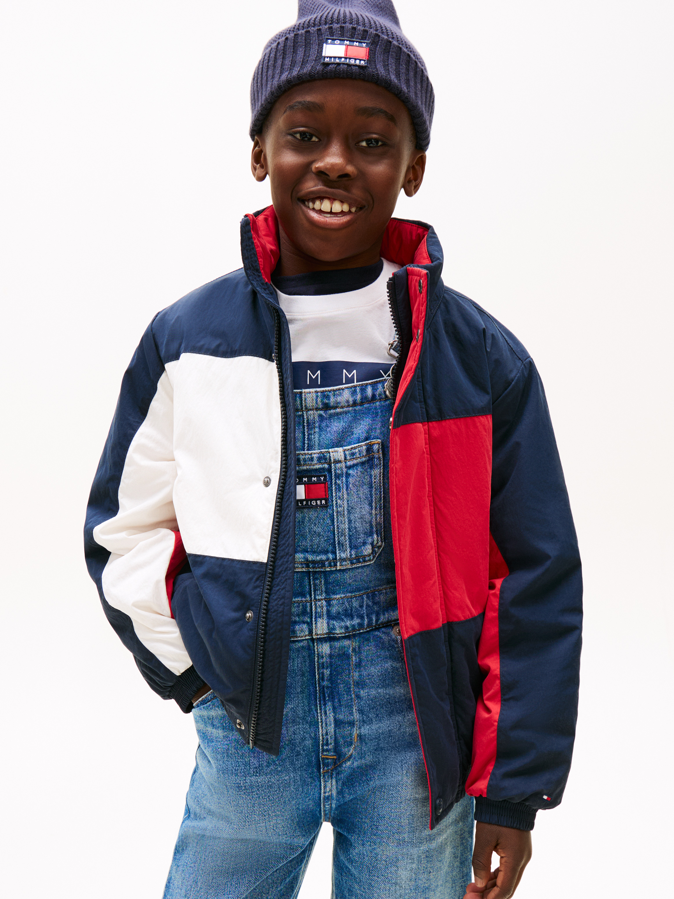 Kids Unisex 8-16 Heritage Colour-Blocked Relaxed Jacket