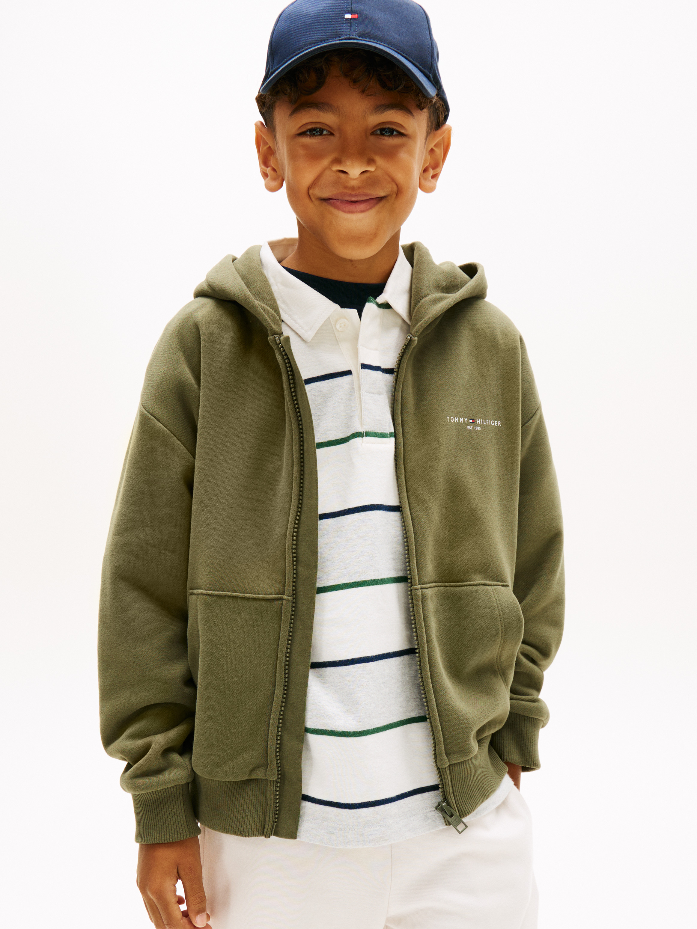 Kids Unisex 8-16 Mini Zip Through Hoodie