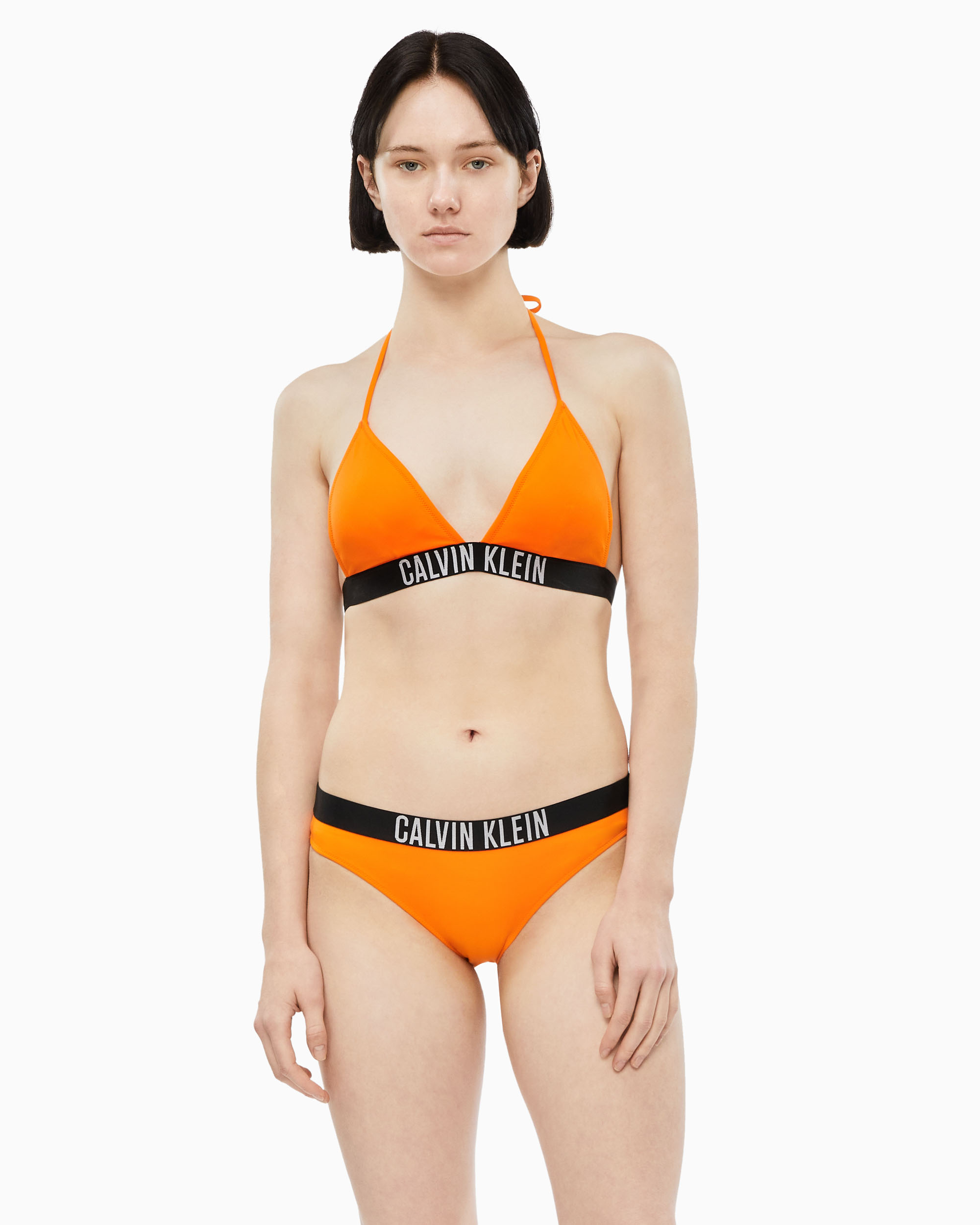 Calvin klein orange swimsuit new arrivals