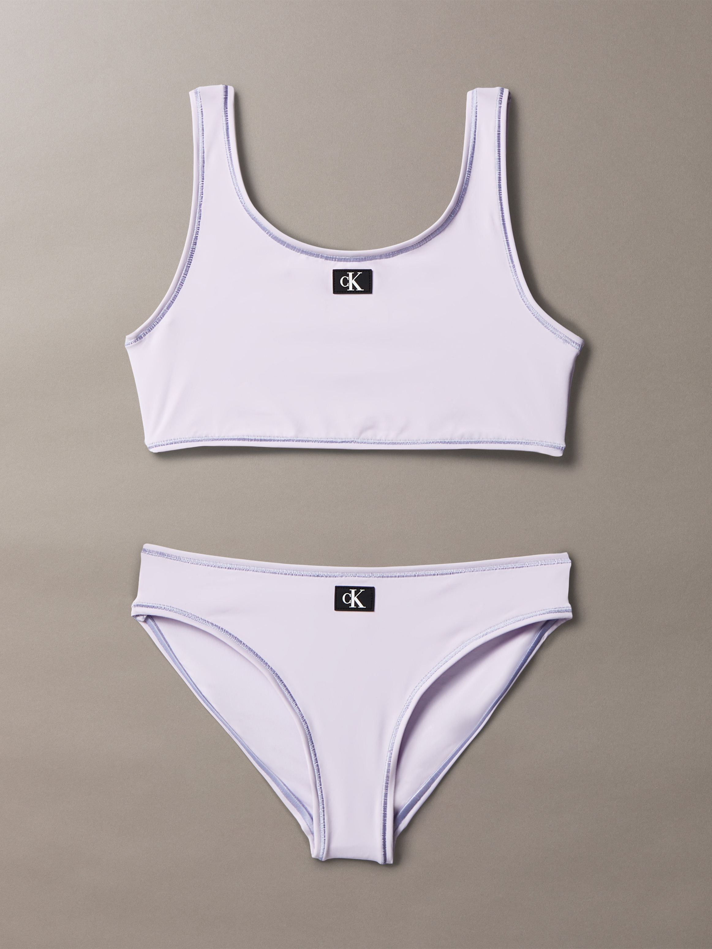 CK Monogram Girls Bralette Bikini Set