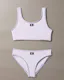 CK Monogram Girls Bralette Bikini Set