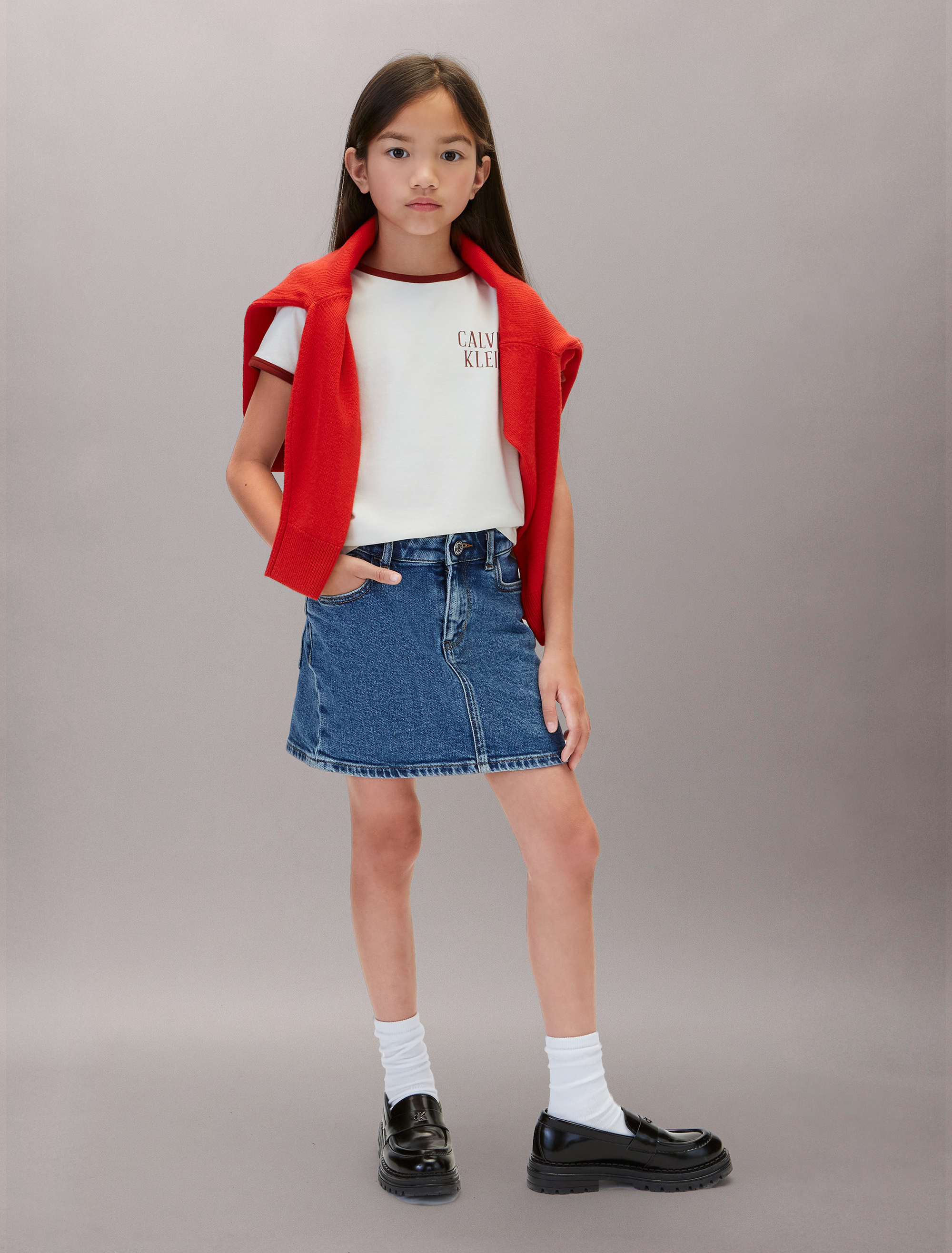 Girls Ringer Logo T-Shirt