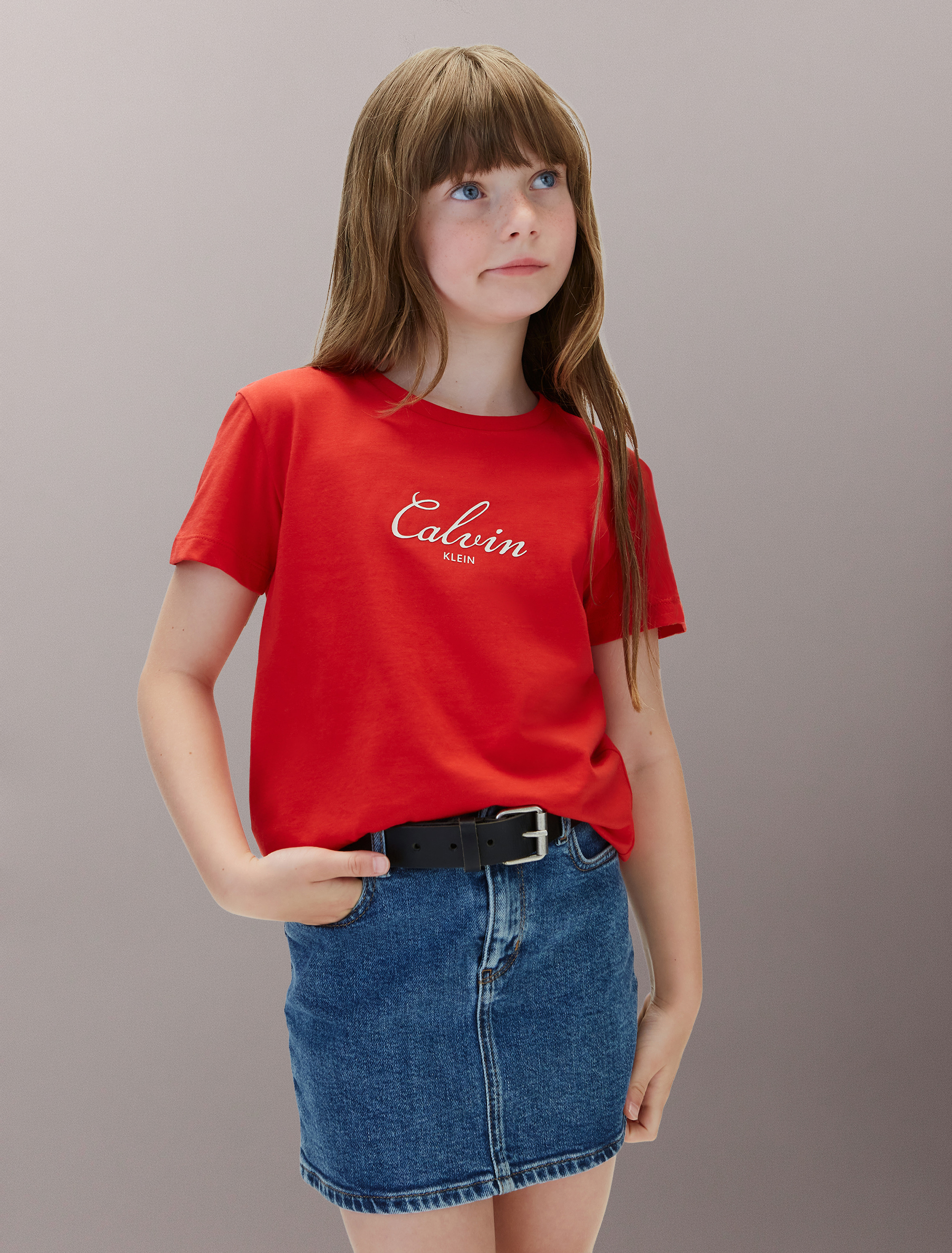 Girls Script Logo T-Shirt