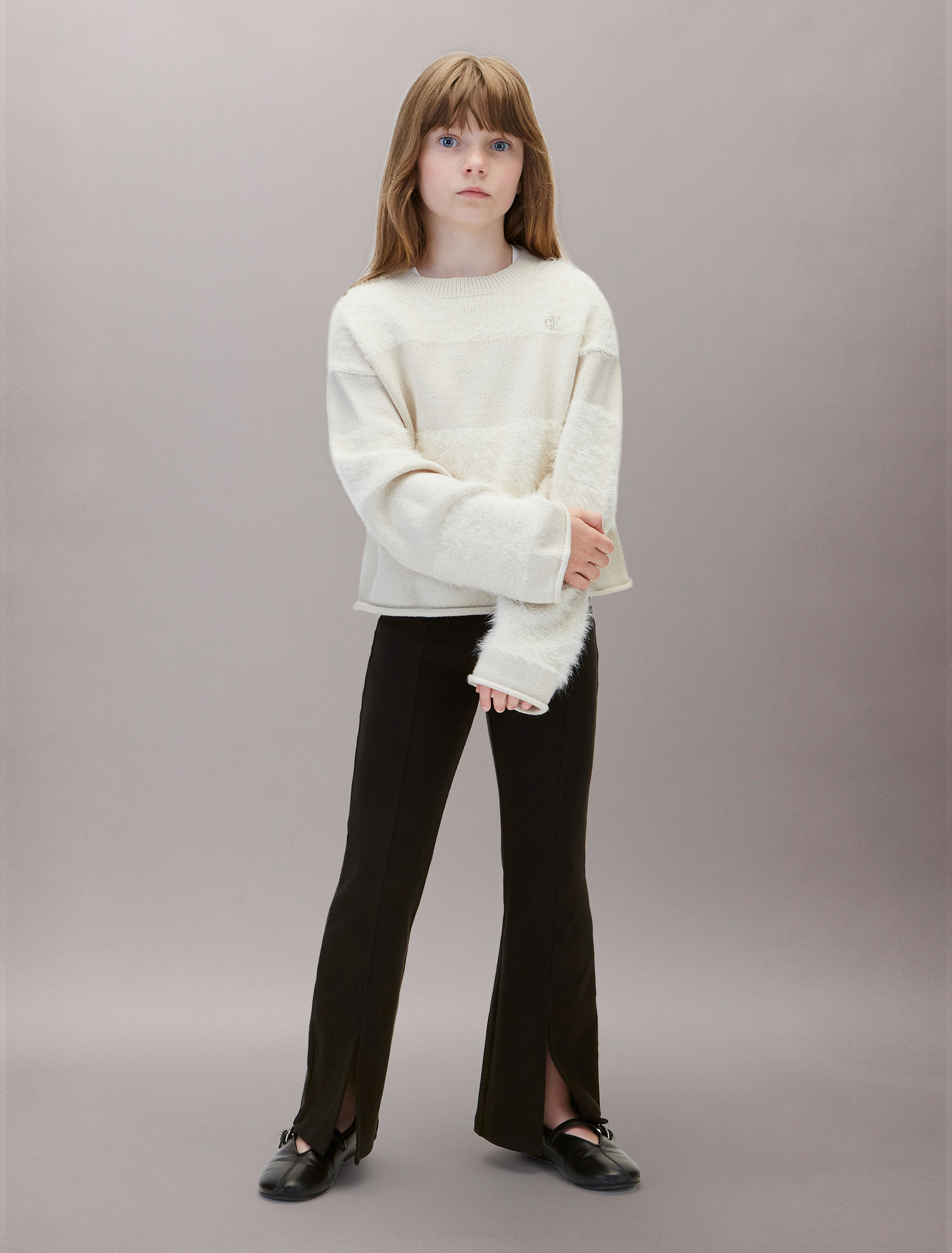 Girls Rib Flare Pants