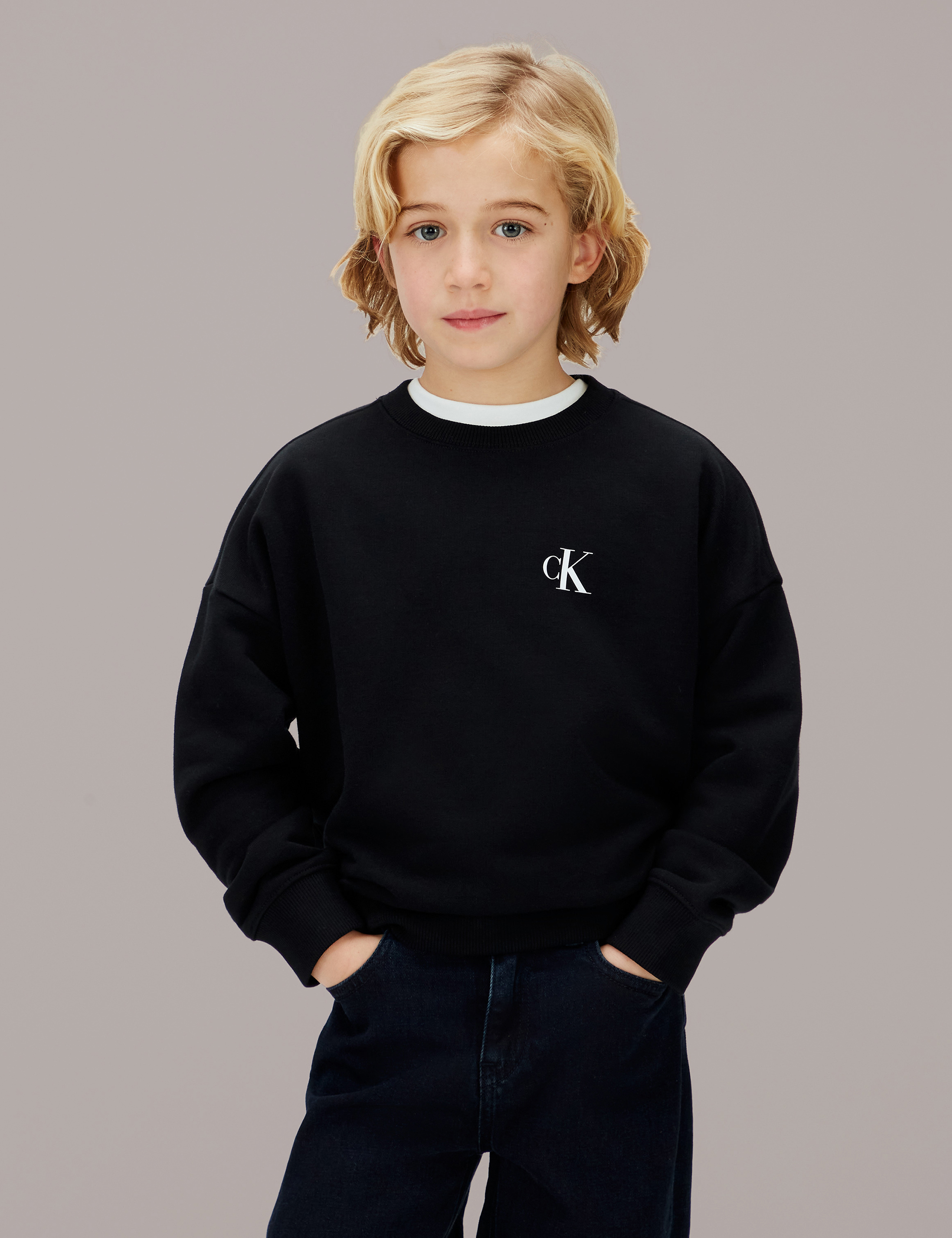 Boys Oversized Backprint Sweatshirt