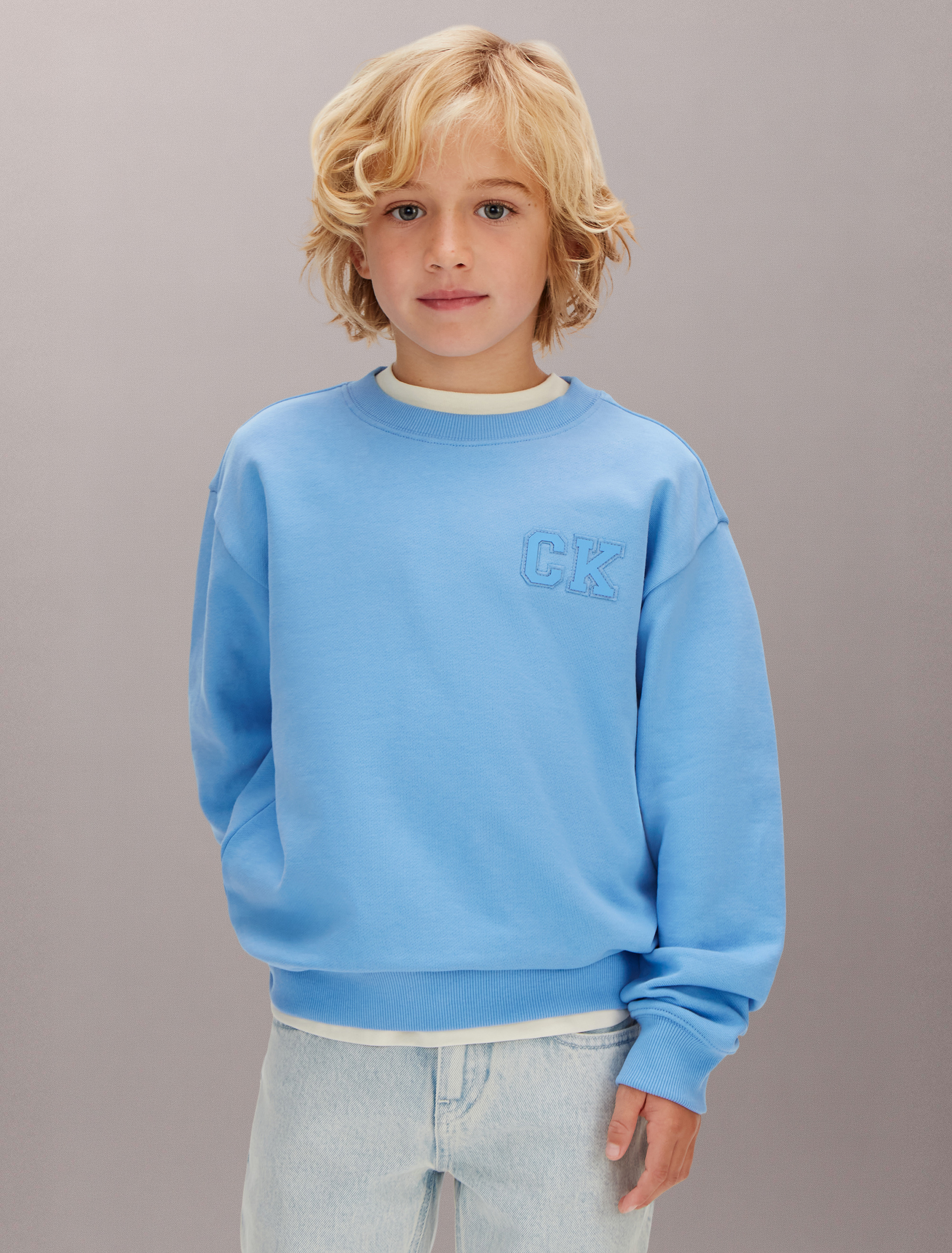 Boys Relaxed Logo Sweatshirt