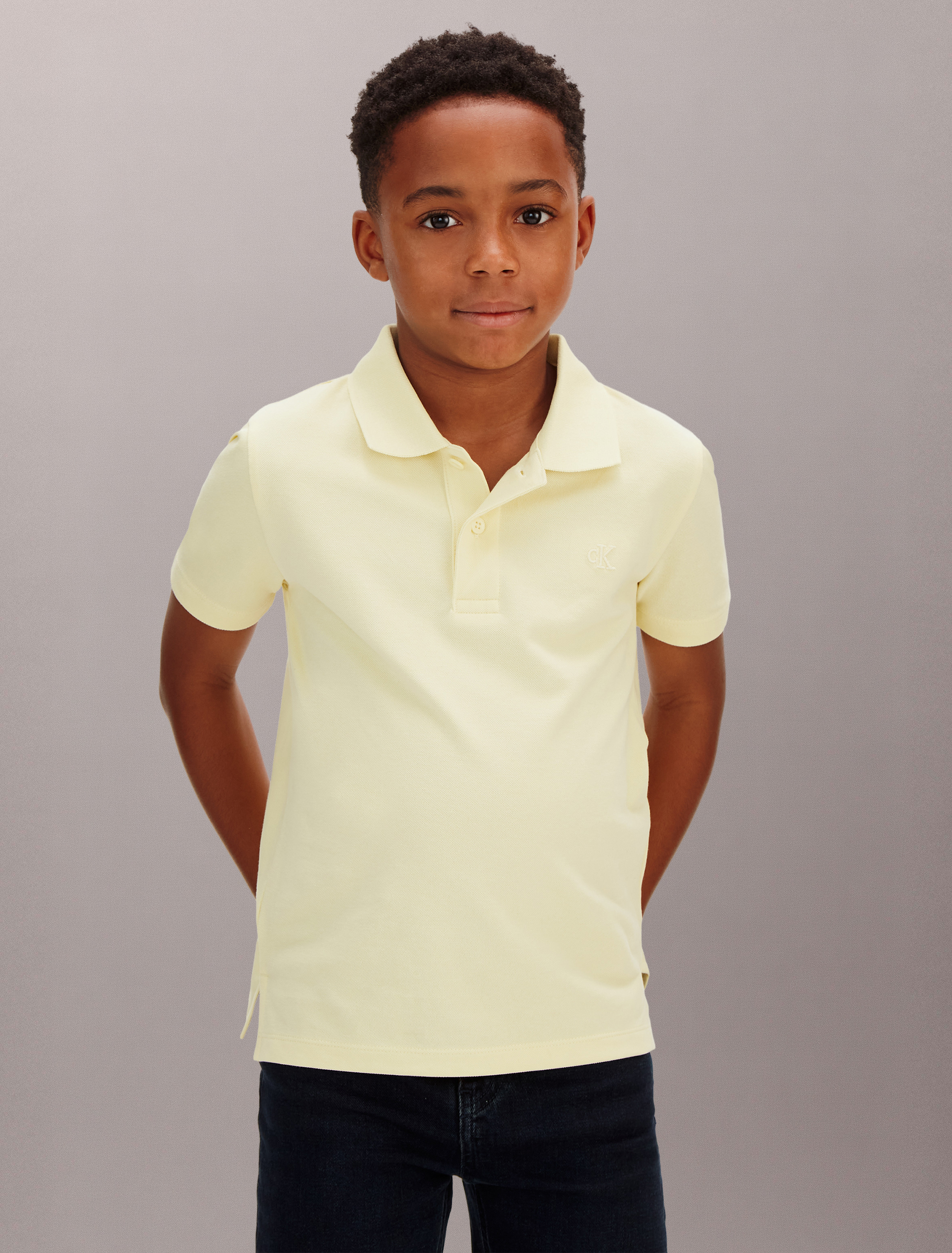 Boys Cotton Stretch Polo Shirt